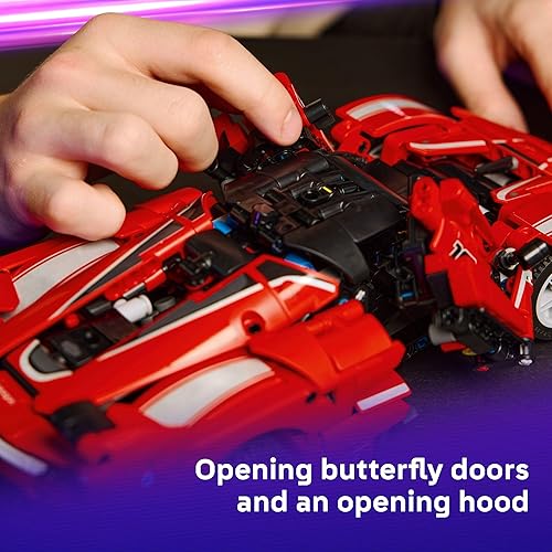 Miniatura 4 de LEGO Technic Ferrari FXX K Coche de Juguete - Juguete de construcción para niñas y niños, a partir de 10 años, regalo de cumpleaños genial para