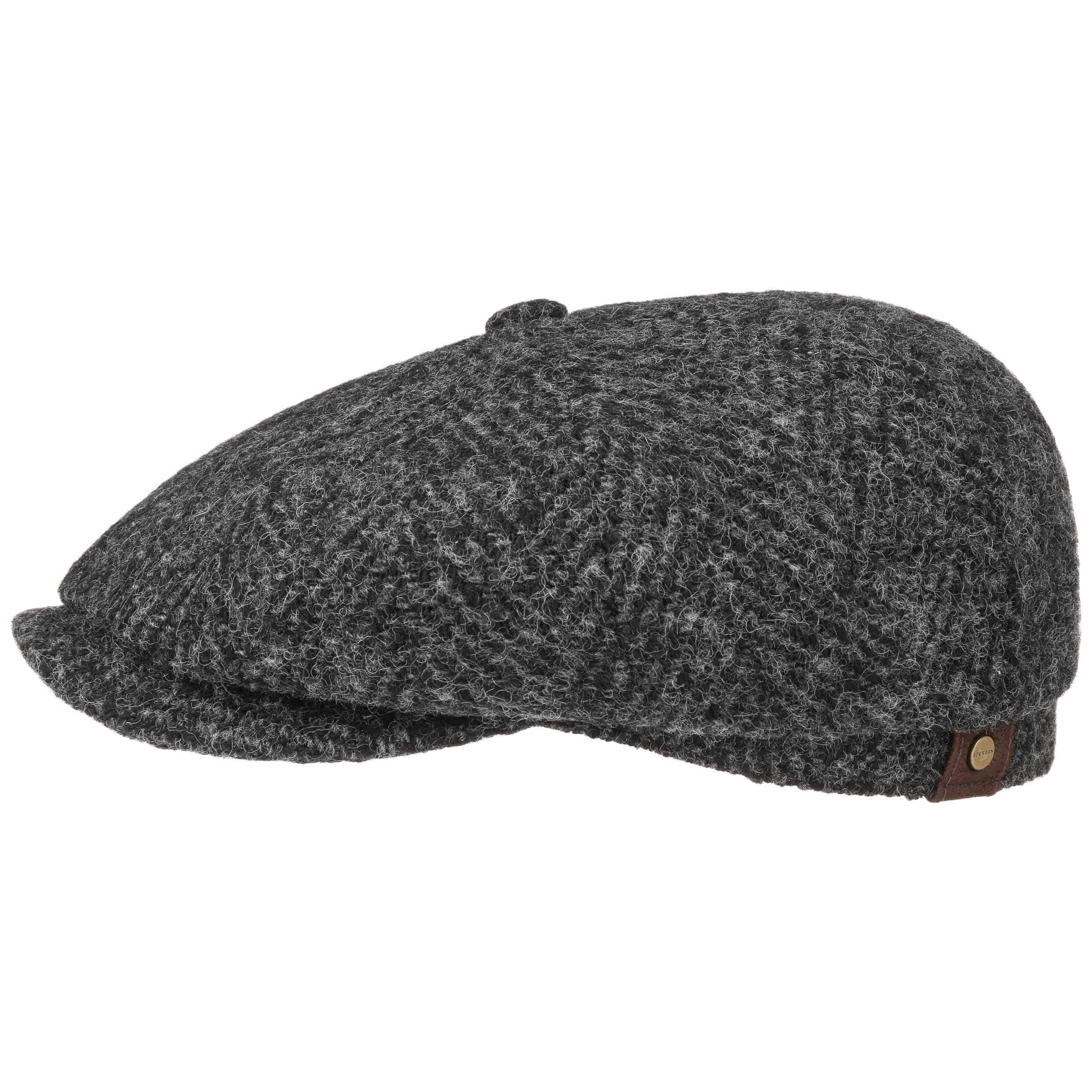 STETSON Hatteras Herringbone Flat Cap Men Autumn Winter Made in Germany