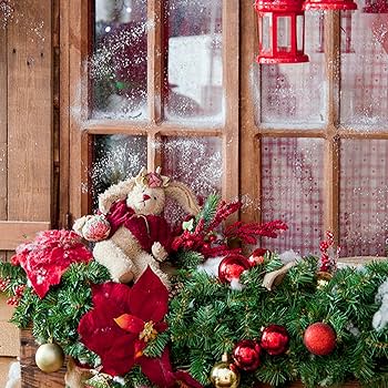 クリスマス ガーランド ポインセチア クリスマスガーランド100cm