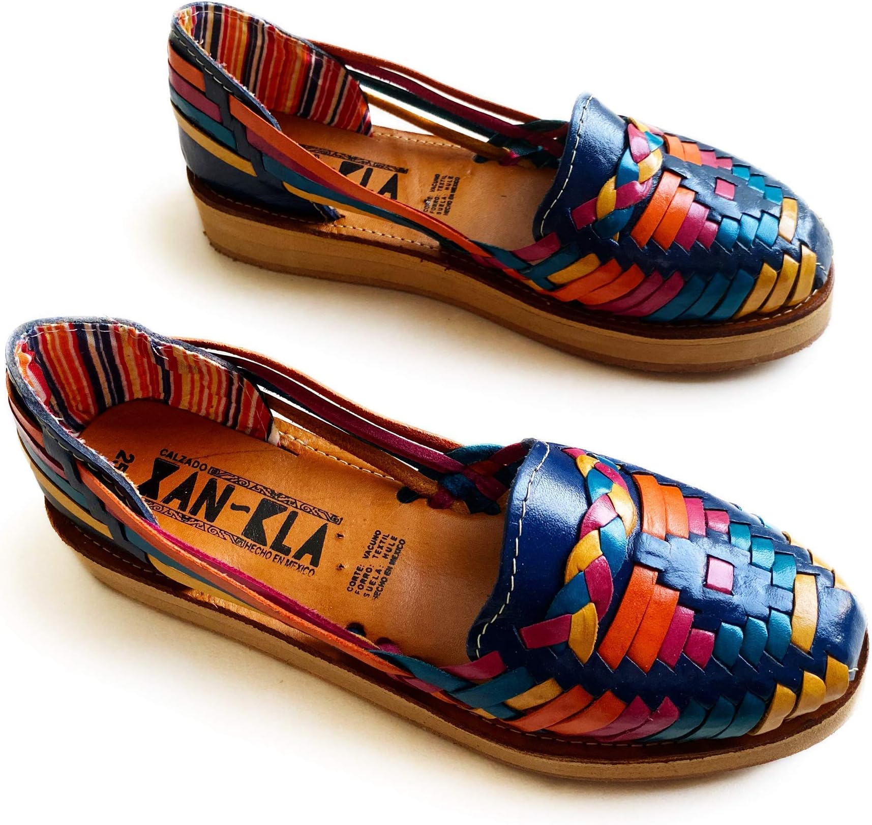 chunky heeled huarache style shoes