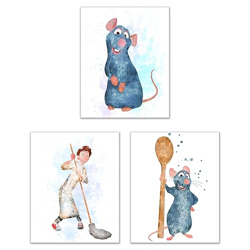 BigWigPrints Ratatouille Poster - Ratatouille Decorations, Remy and Linguini, Cute