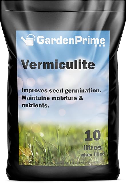 GardenPrime Vermiculite - 5 Litres - A natural product that improves seed germination. Maintains moisture and nutrients (5 Litres)