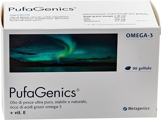 Metagenics Integratore Alimentare Pufagenics Olio di Pesce Controllo  Colesterolo, 90 Capsule : Amazon.it: Salute e cura della persona