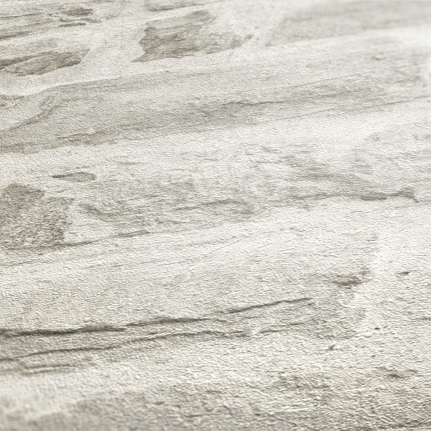 Carta da parati effetto pietra Luano M1-No.107, in tessuto non tessuto, colore grigio, per soggiorno, camera da letto, cucina