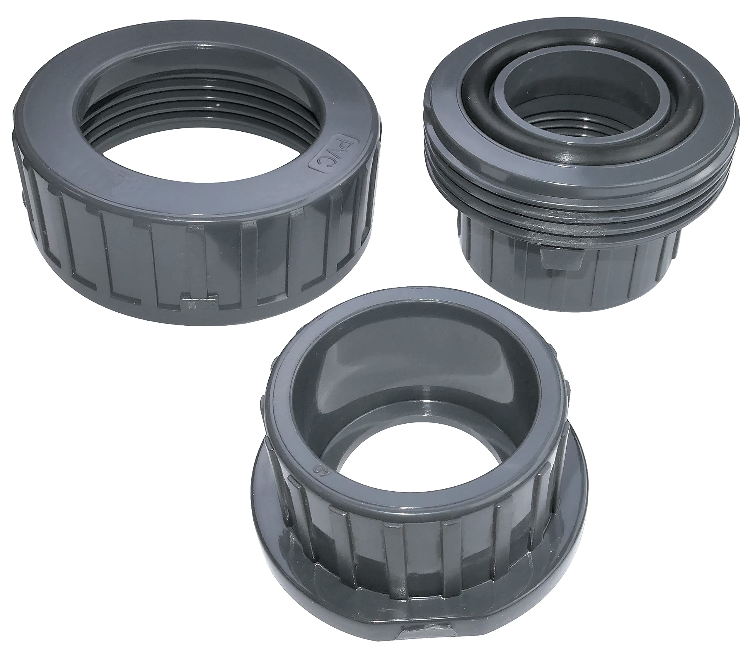 AERZETIX - Raccordo Unione Misto con Guarnizione Torica - per Incollare 40mm - per Avvitare 1 1/4 - Femmina/Femmina - Plastica - PN16 - per Tubi di Alimentazione, Irrigazione, Fluidi Vari