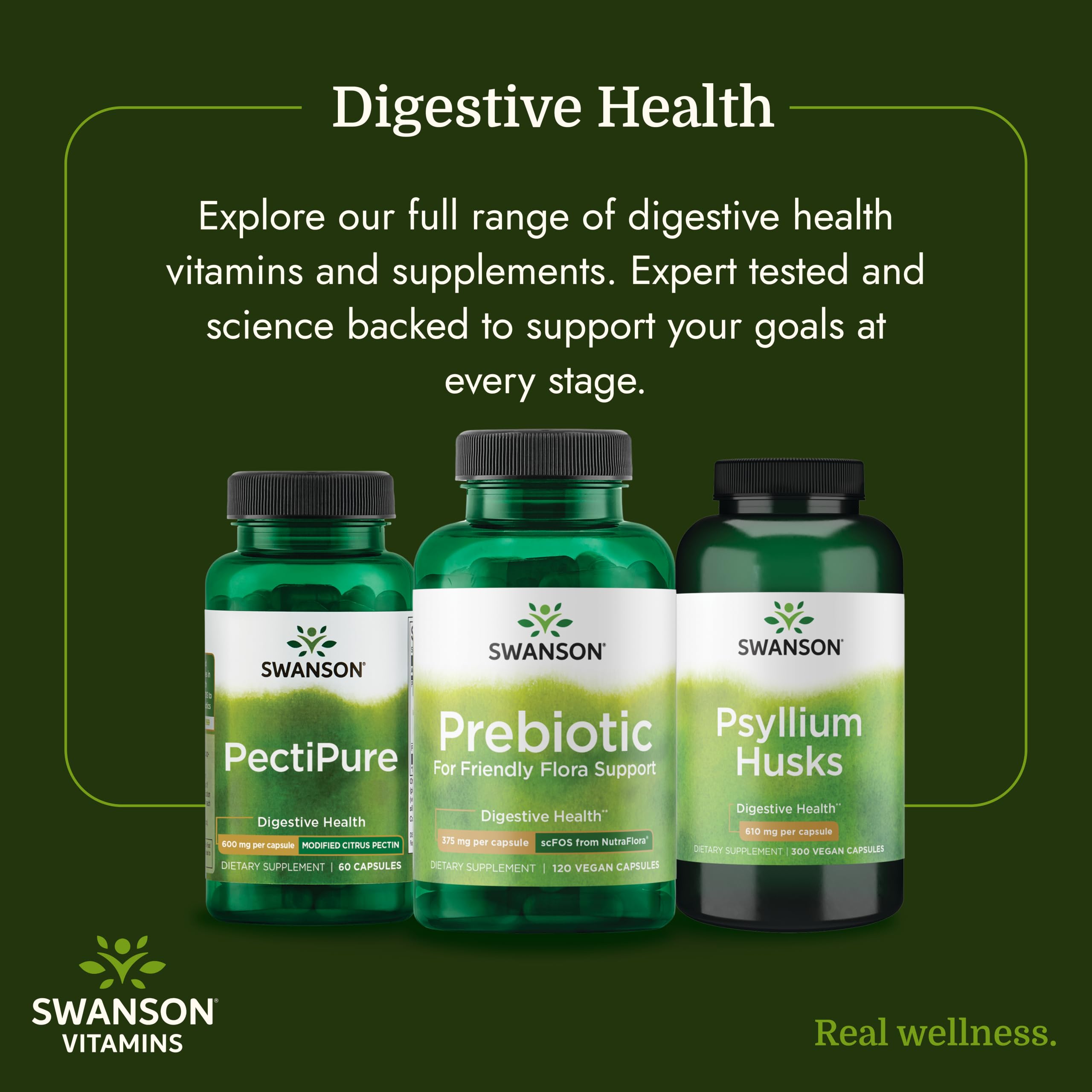 Swanson Prebiotic Fiber Capsules, 750 mg, 120 Vegan Capsules — Amazon image 6