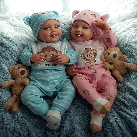 BABESIDE Muñecas De Bebé Reborn Realistas Annie - 17 Pulgadas Cuerpo Suave Realista