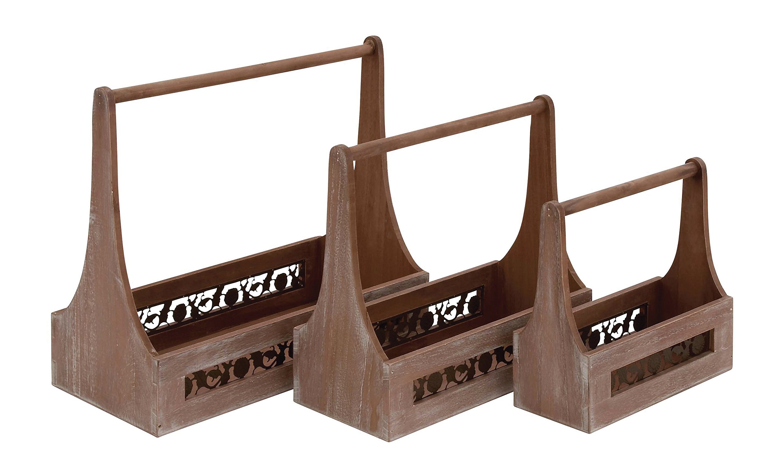 Panier en bois et métal Deco 79 pour sublimer votre salon