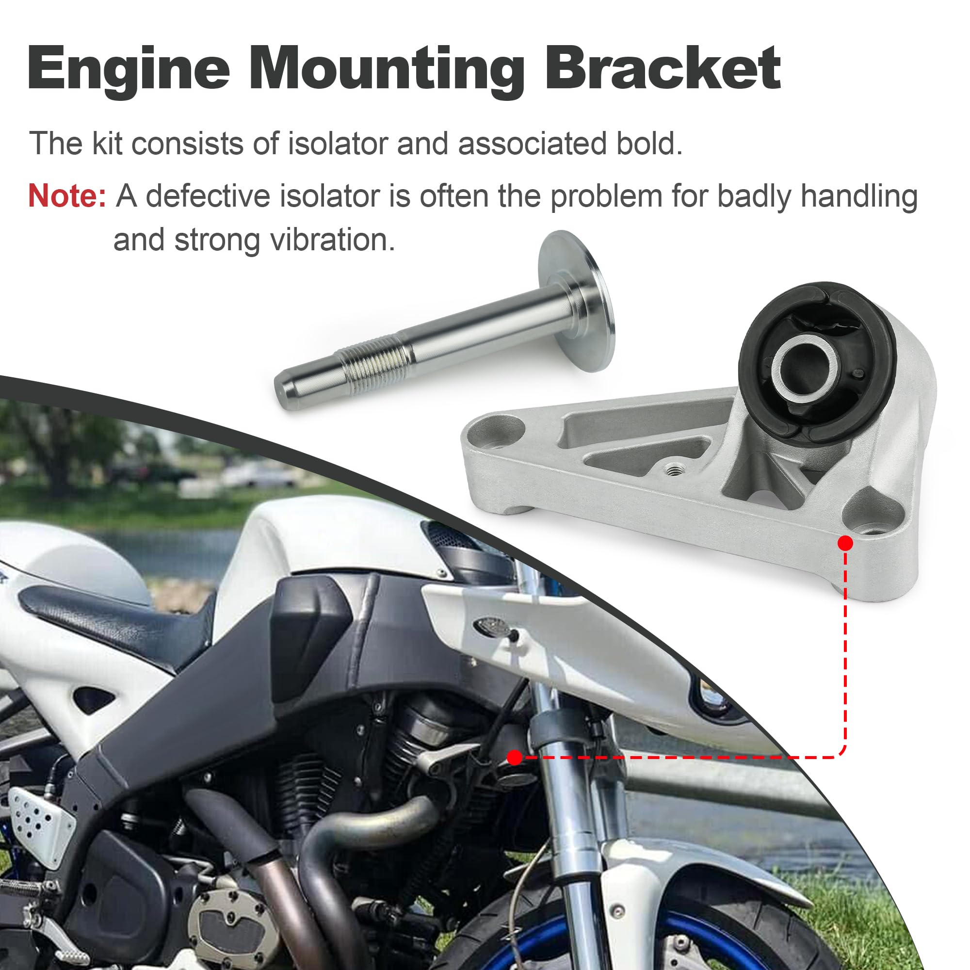 Amazon.co.jp: Buell XB 02-10モデルL1501.02A8用フロントエンジン