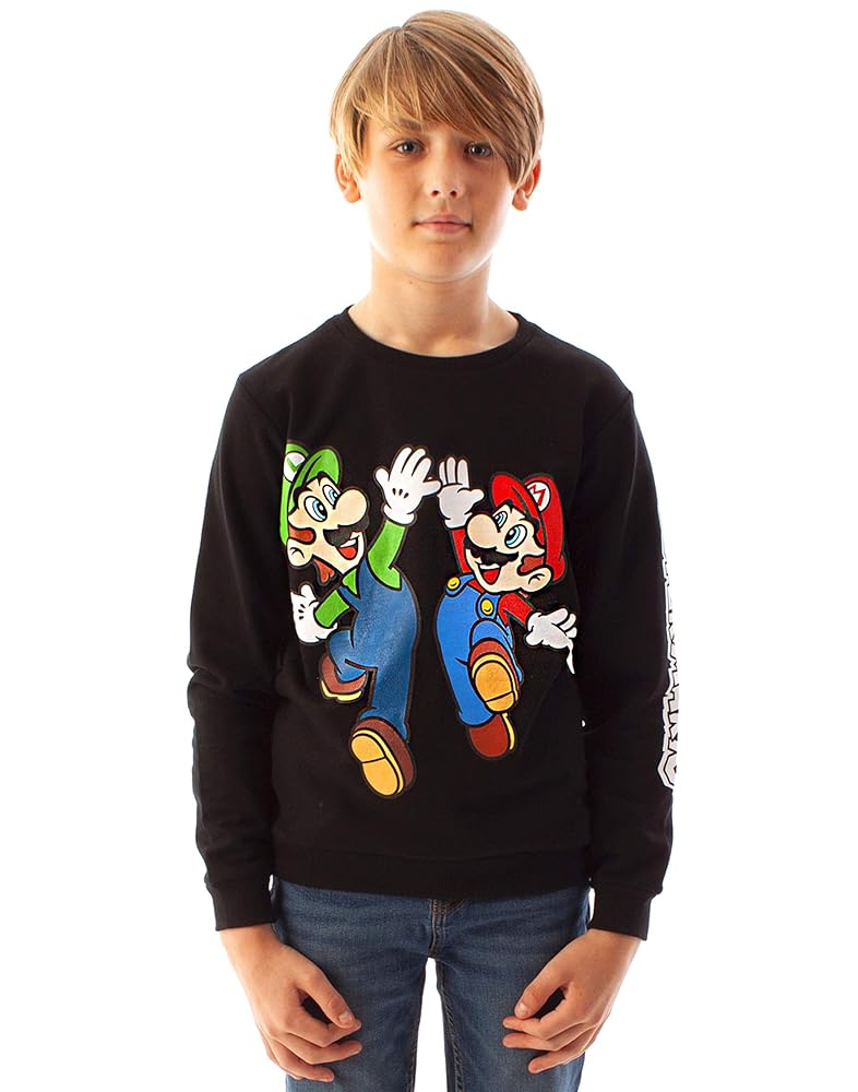 Amazon.com: Super Mario Sweatshirt Luigi Character Gamers