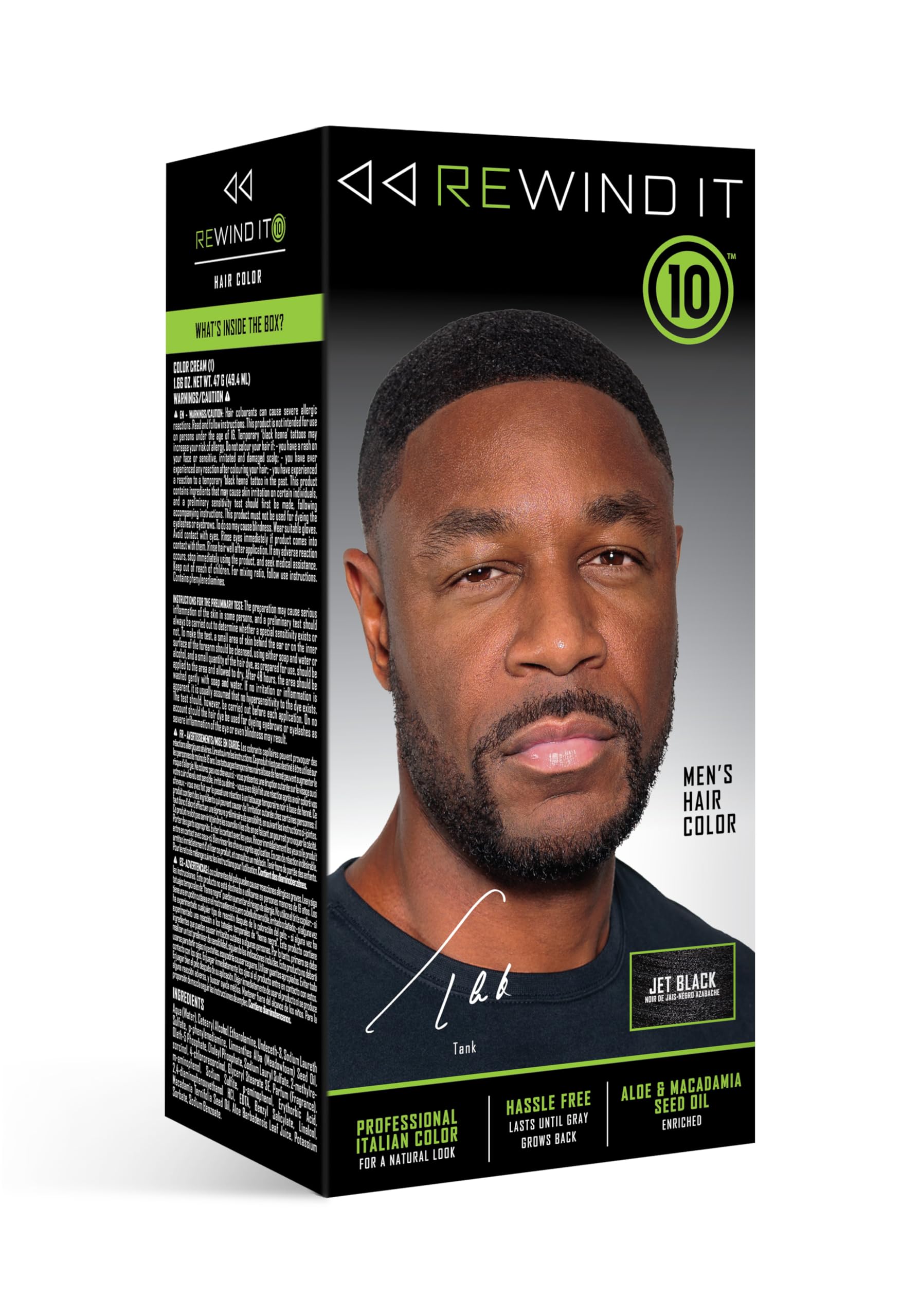 REWIND IT 10 Jet Black Men's Hair Color
