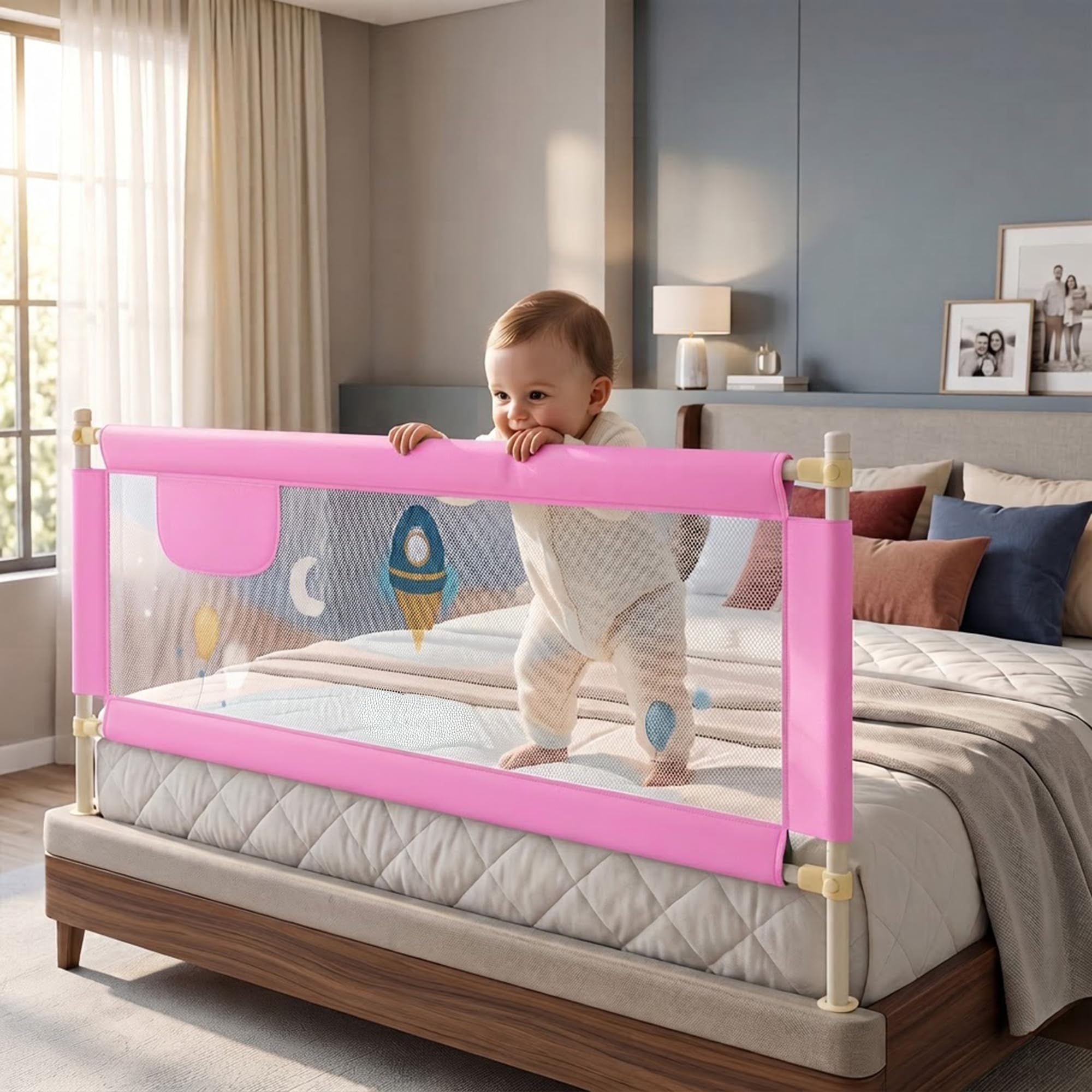 Baby Bed Rail Guard - Safe Sleep for Toddlers -19