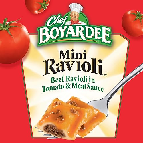 Miniatura 2 de Chef Boyardee Mini ravioles de carne en salsa de tomate y carne, 15 onzas (paquete de 2)