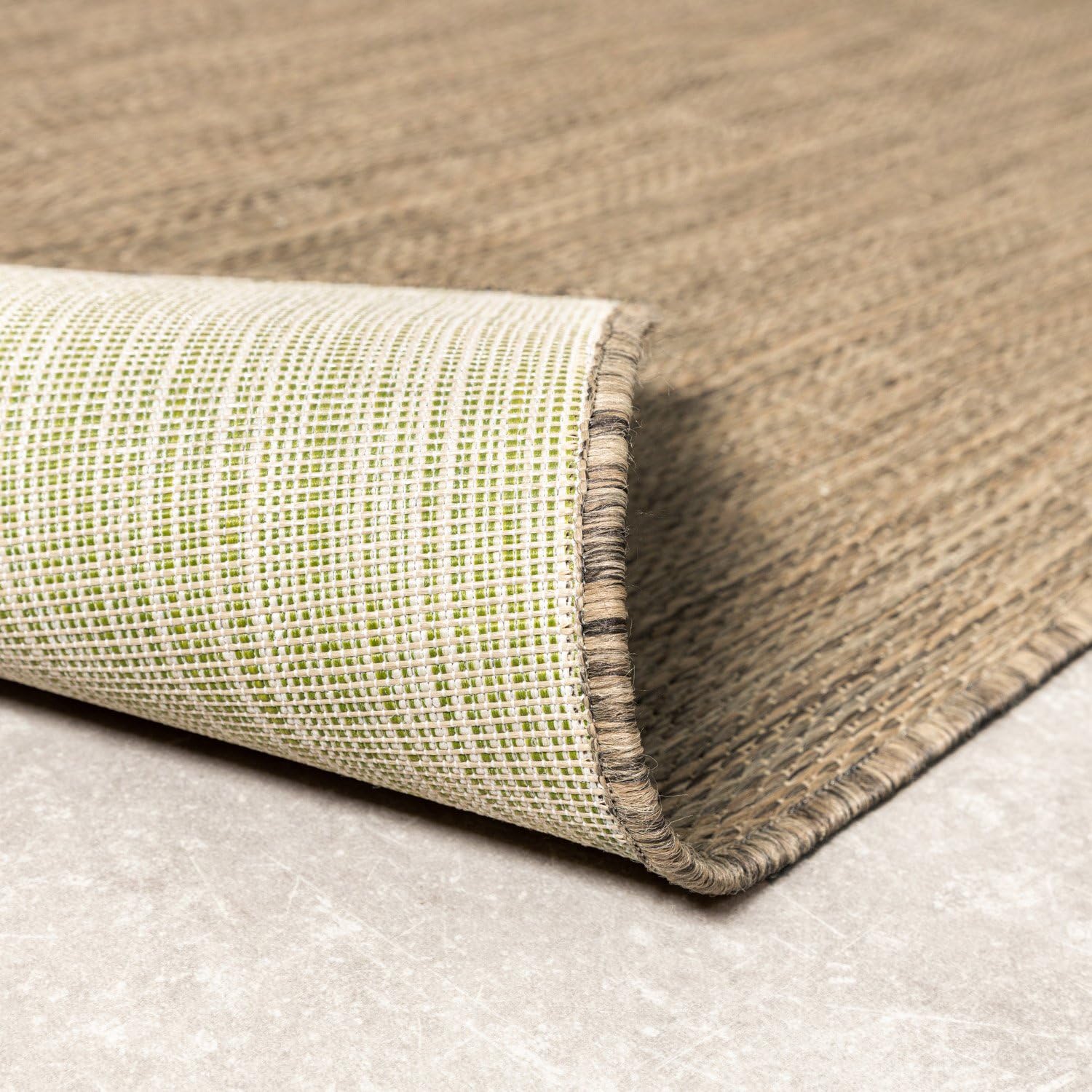 FRAAI | Home & Living Tapis d'extérieur - Malta Melange Naturel - 80x150 cm - Tapis Exterieur Resistant Pluie - Rectangulaire - Terrasse, Jardin, Balcon