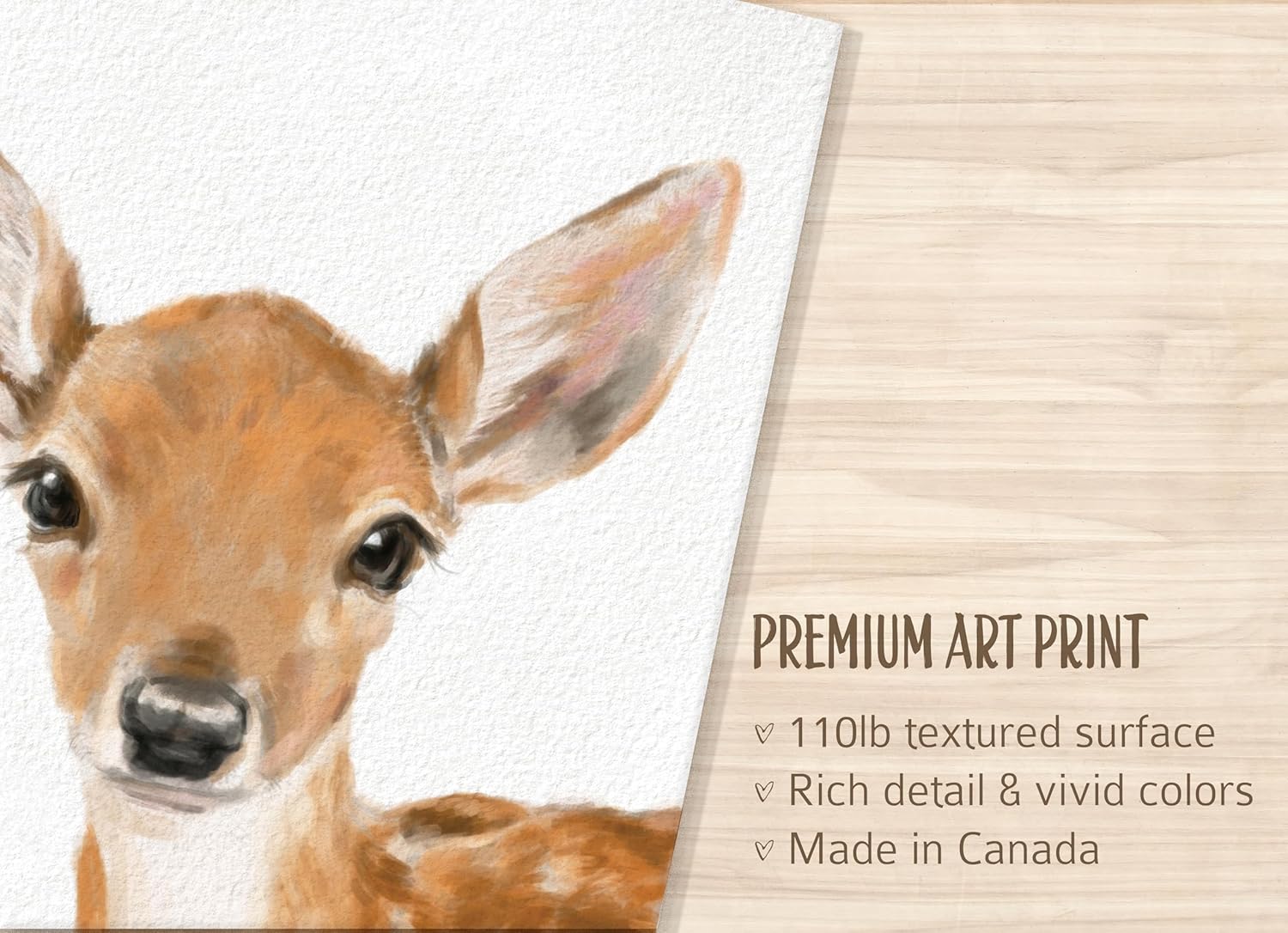 Woodland Nursery Wall Art – Forest Animal Print Set of Rabbit, Deer, Bird, and Fox Watercolor – Gender Neutral Baby Room Decor, Boho Nursery Above Crib or Classroom (8x10", unframed)