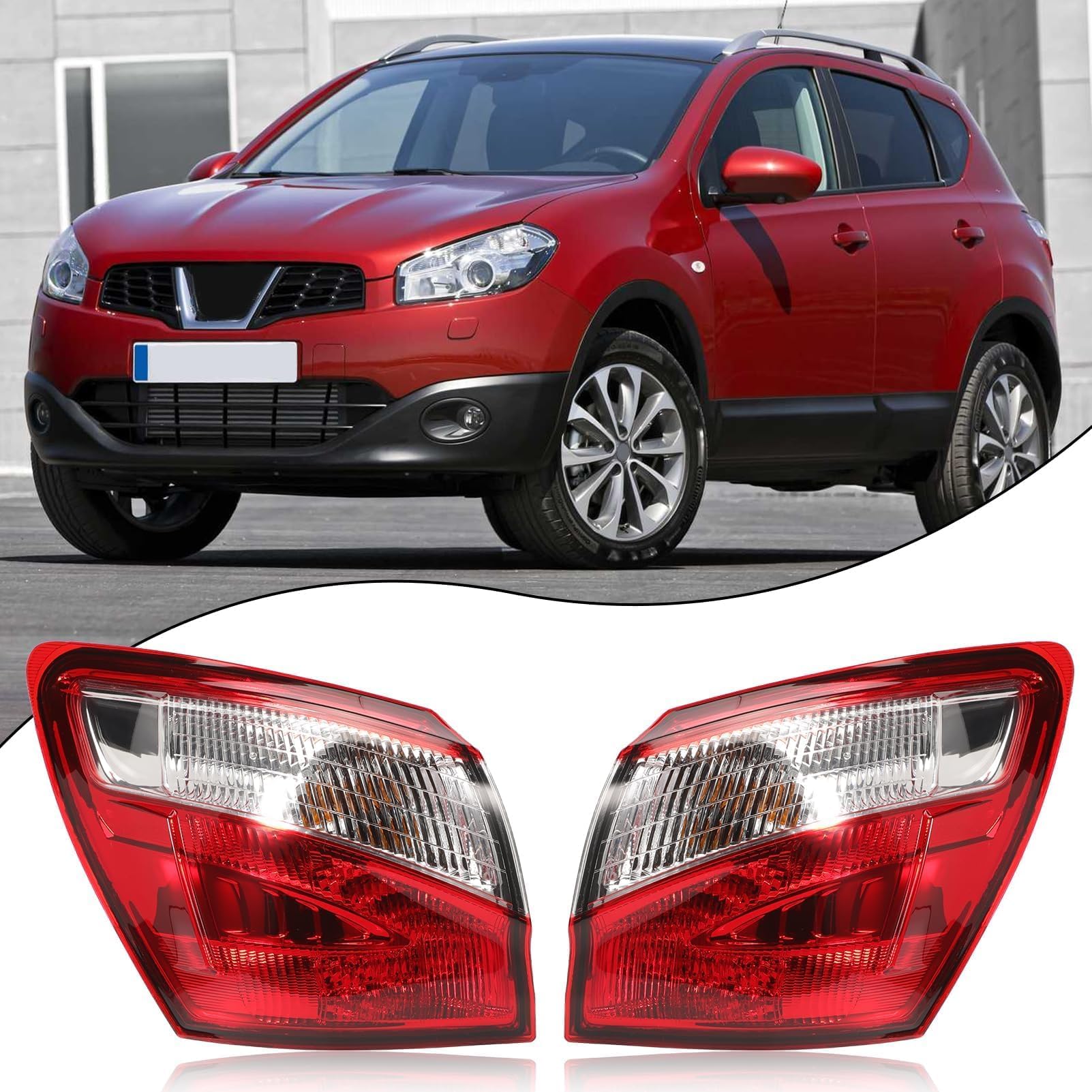 2x Fanale Posteriore Luce Posteriore Notte Freni Auto Fanalini Sinistro Destro Per Qashqai J10 2010-2014 26550BR00A