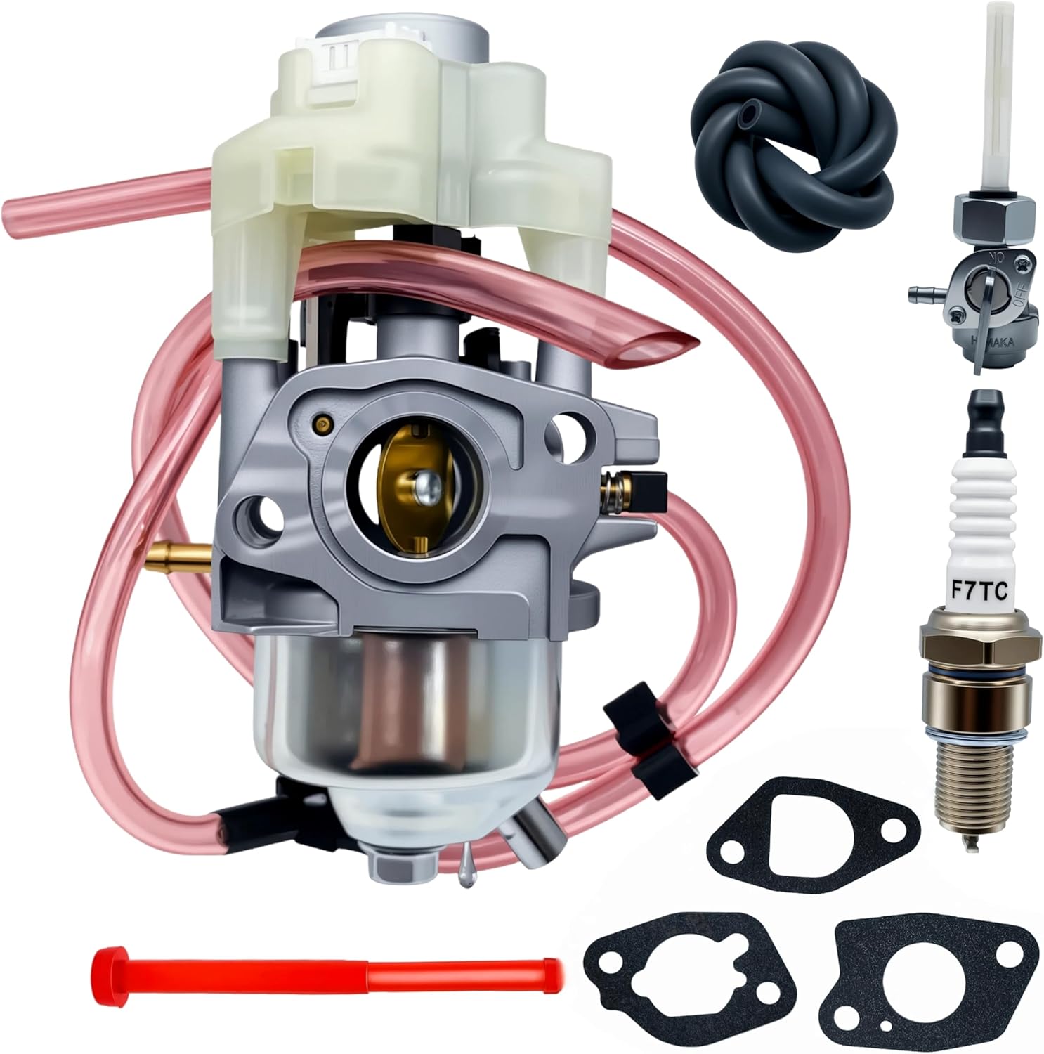 EU3000is Carburetor with Spark Plug Fuel Line Gasket kit Fits For Honda EU3000i Generator Carb Replace 16100-ZL0-D66 16100ZL0D66 16100-ZL0-D65 16100ZL0D65