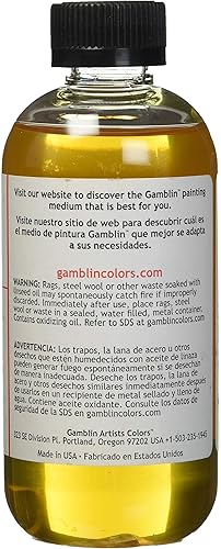 Miniatura 2 de 3M Gamblin Stand Aceite de Linaza 8 Oz (G08008)