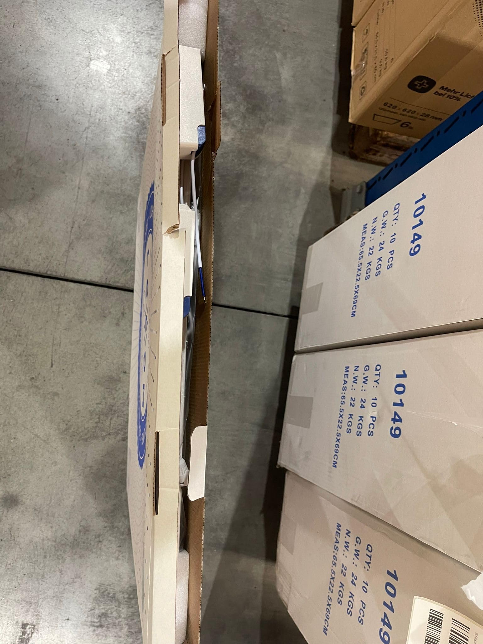 LECOM 2x LED Panel 62x62 Neutralweiß 4000K 4000lm Flach Aufbau mit Rahmen | LED Deckenleuchte mit gleichmäßiger Lichtverteilung. Mit Aufbaurahmen ideal für Küche, Wohnzimmer, Flur, Büro, Arbeitsraum.