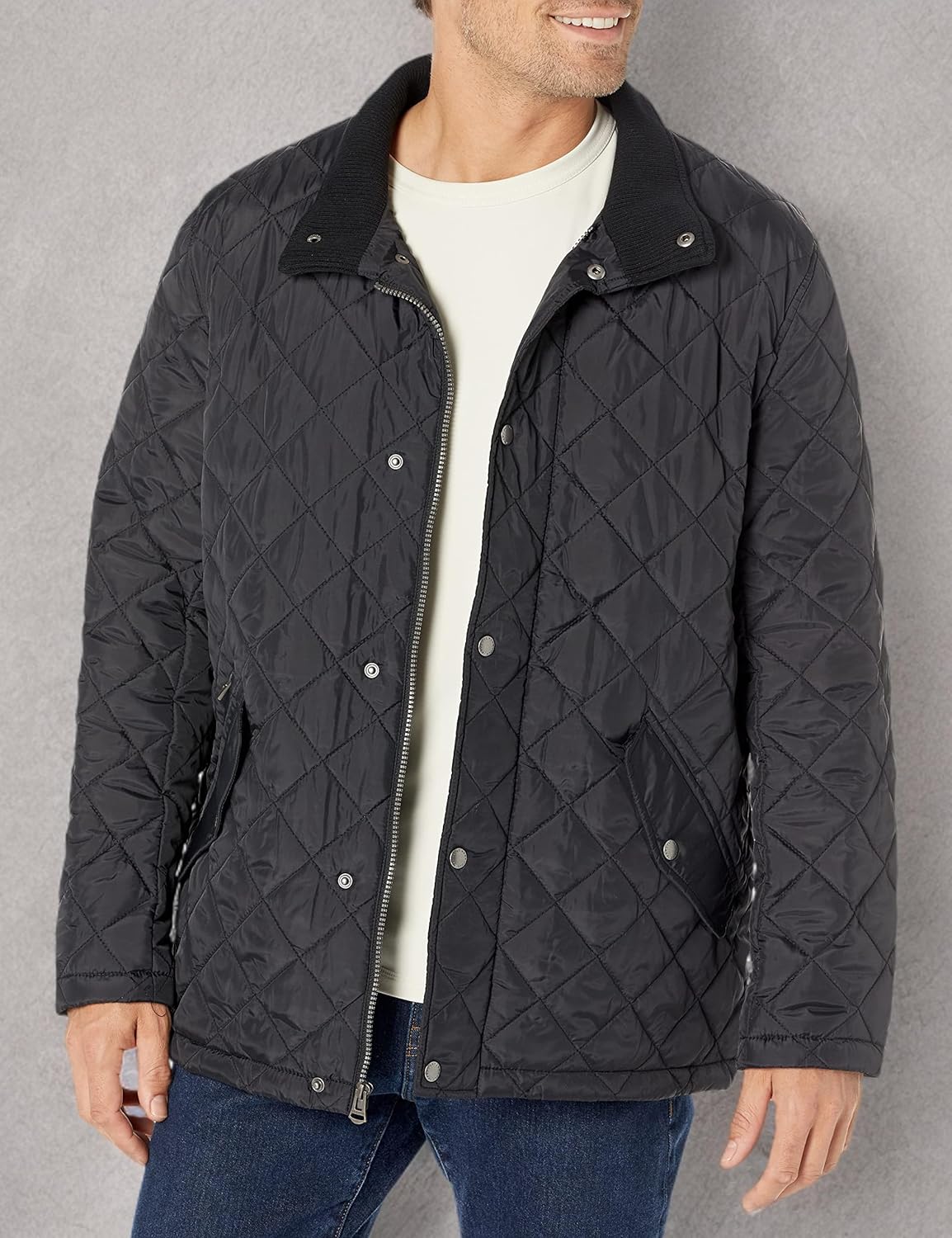 Cole Haan Men's Stand Collar Quilted Jacket - Image 3