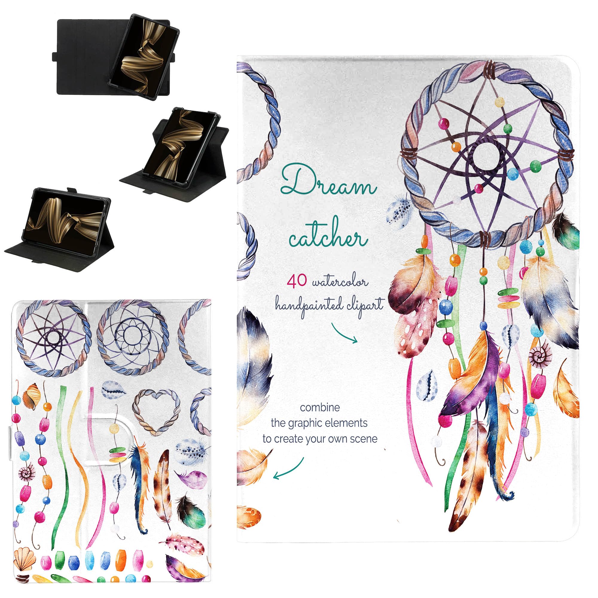 Funda Entity ERA Tab 10 de 10.1 pulgadas giratoria 360 grados con protección BMFL 8