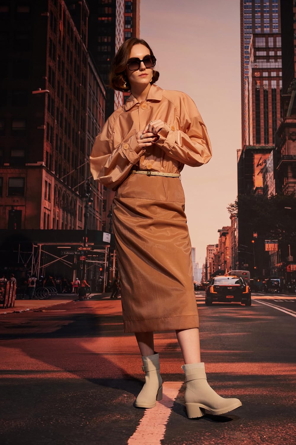 VIVAIA Gisella Women's Ankle Boots Square Toe Block Heel Booties with Removable Buckle Comfortable Water Repellent Dress Shoe for Fall Winter Daily Outfit - Image 2