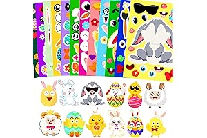 36 Sheets Easter Stickers Make A Face