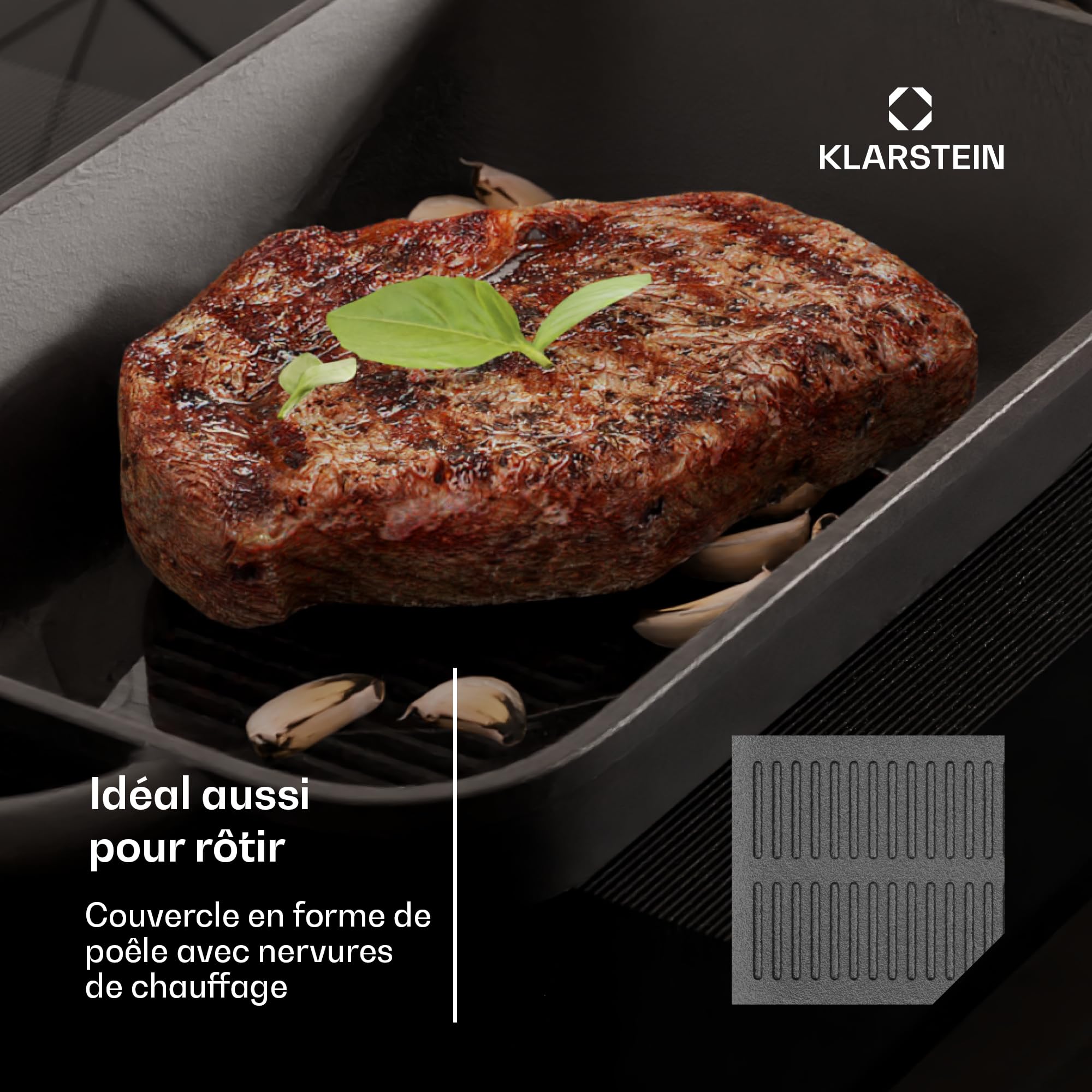 Four Hollandais en Fonte pour la Fabrication du Pain 2-en-1, Marmite et Moule à Pain pour la Cuisson à l'Intérieur et à l'Extérieur, Cloche à Pain en Fonte, Casserole avec Couvercle
