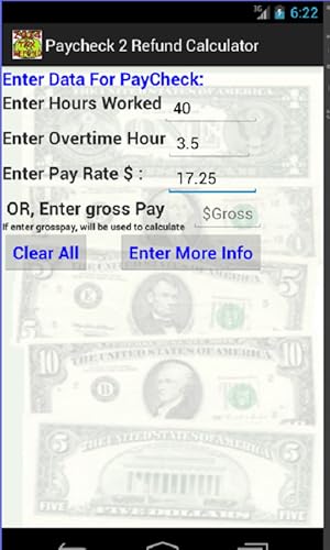 Federal Tax Refund Calculator