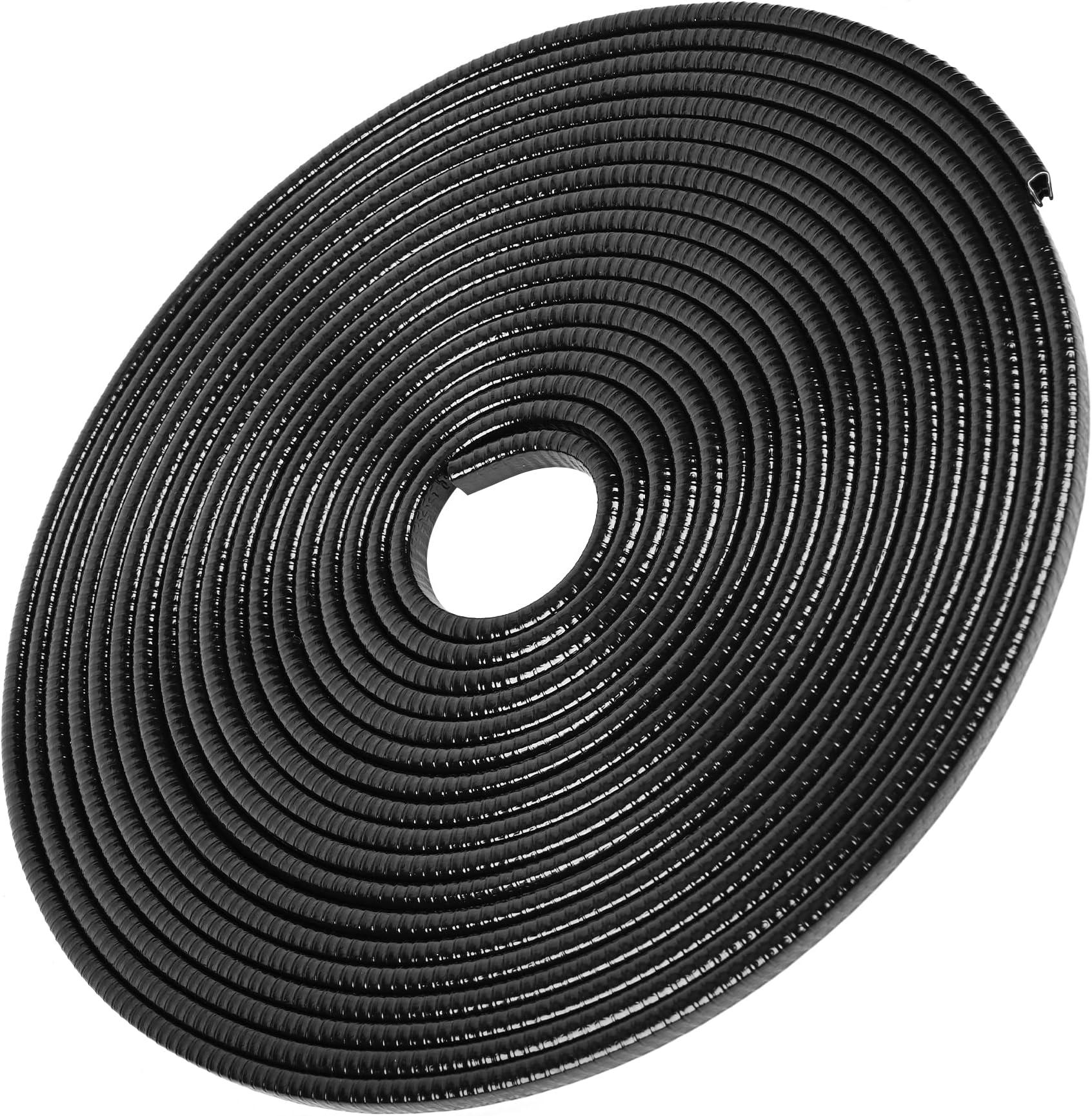 MYFAMIREA 16.4 Ft(5M) Car Door Edge Guards U Shape Edge Trim Rubber Seal Protector Car Door Protector Car Protection Door Edge Anti-Collision Rubber Clips Fit for Most Car