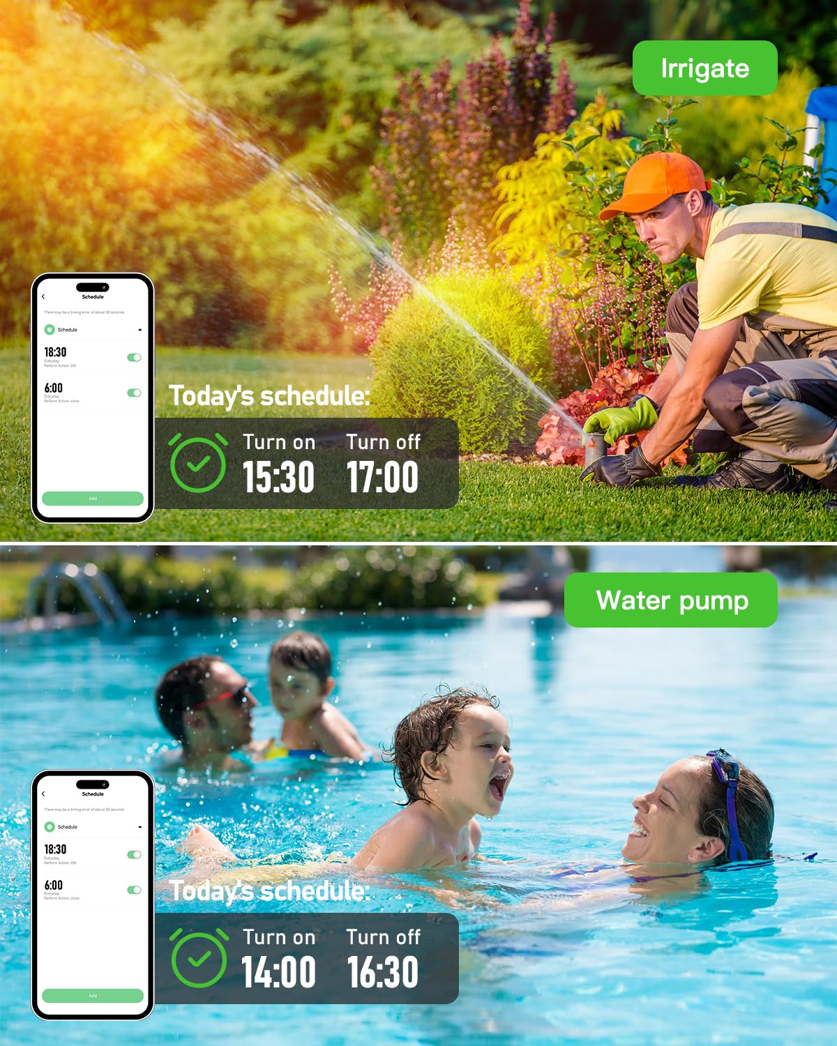 GreenSun Presa Smart Esterno - 4PCS Smart Life APP Telecomando Temporizzata Programmabile 16A Misuratore Di Consumo Elettrico Prese WIFI Compatibile con Alexa/Google Home IP44 Impermeabile