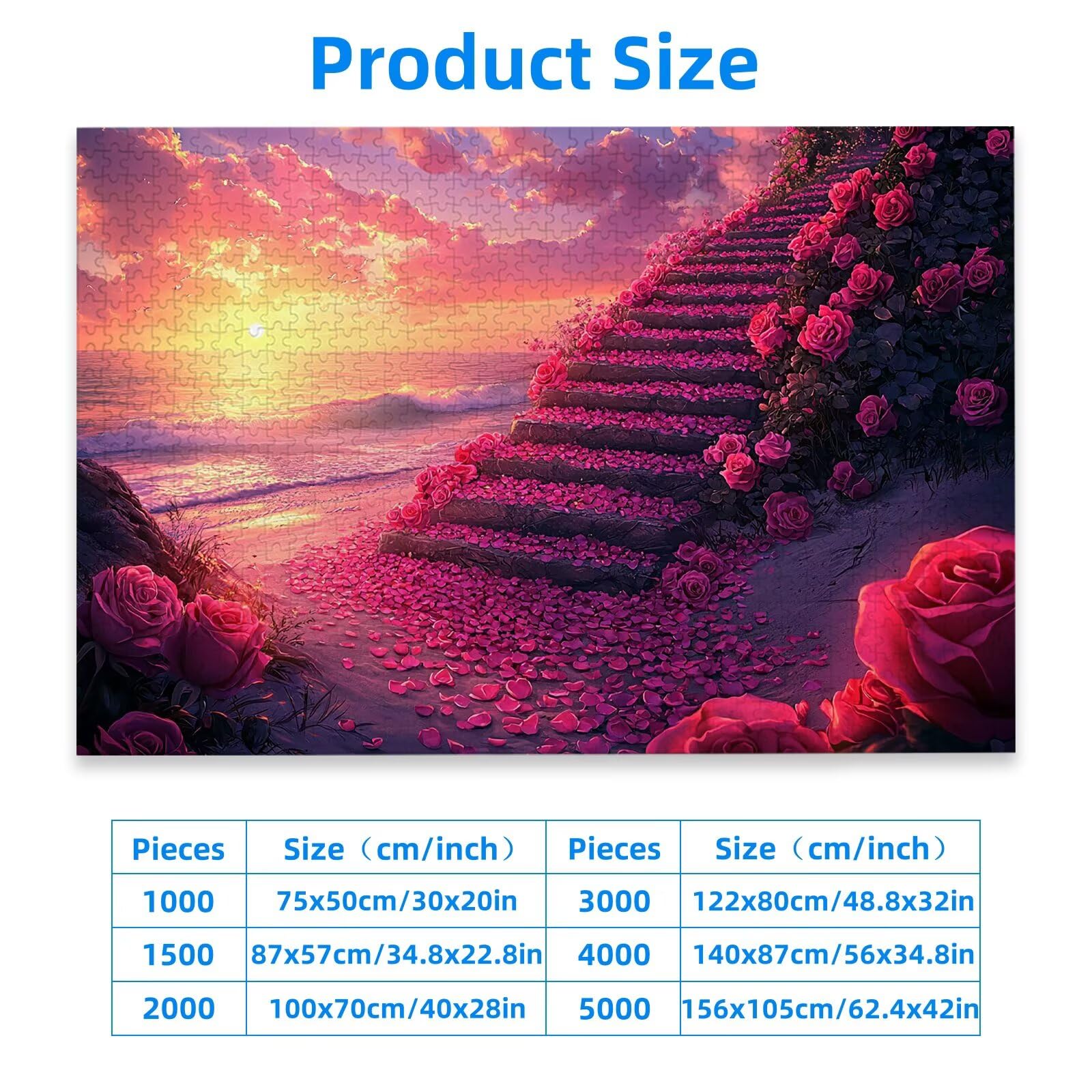 Puzzle Fleur 4000 Pièces Adultes, Puzzle 4000 Pièces pour Adultes et Enfants à Partir de 14 Ans, Paysage Puzzles Bois de Qualité Supérieure avec Une Boîte d'emballage Exquise, Cadeau Femme, -2117
