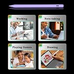 Stylus Pen for Samsung Galaxy Tab A11+/A11 Android S Pen Compatible with Galaxy Table A9+/A9 8.7/11 inches Table Fast Charging, Magnetic adsorption (Purple)