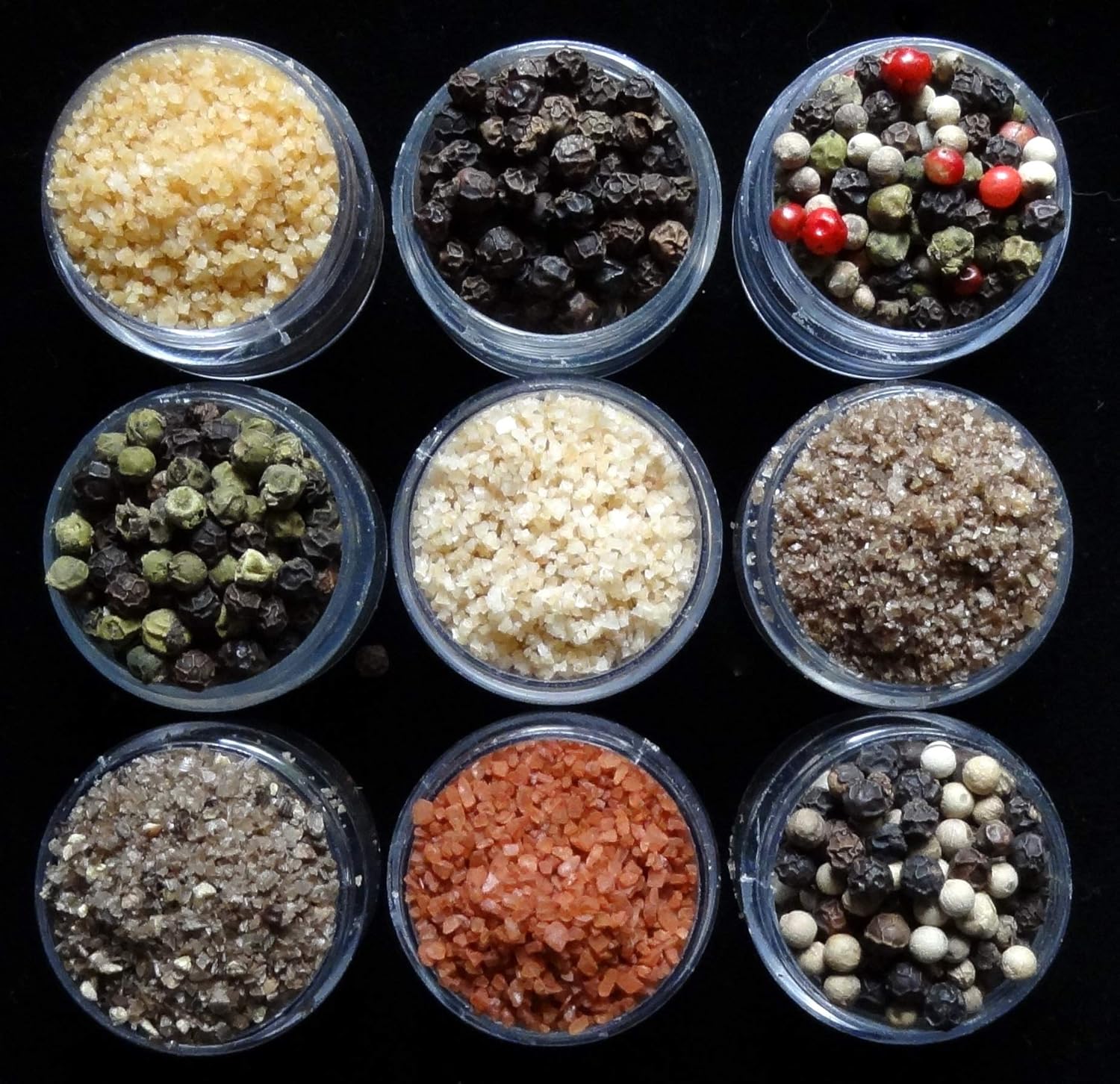 Salts of the 7 Seas The Duet Sampler Tin- Sea Salt + Peppercorn samples