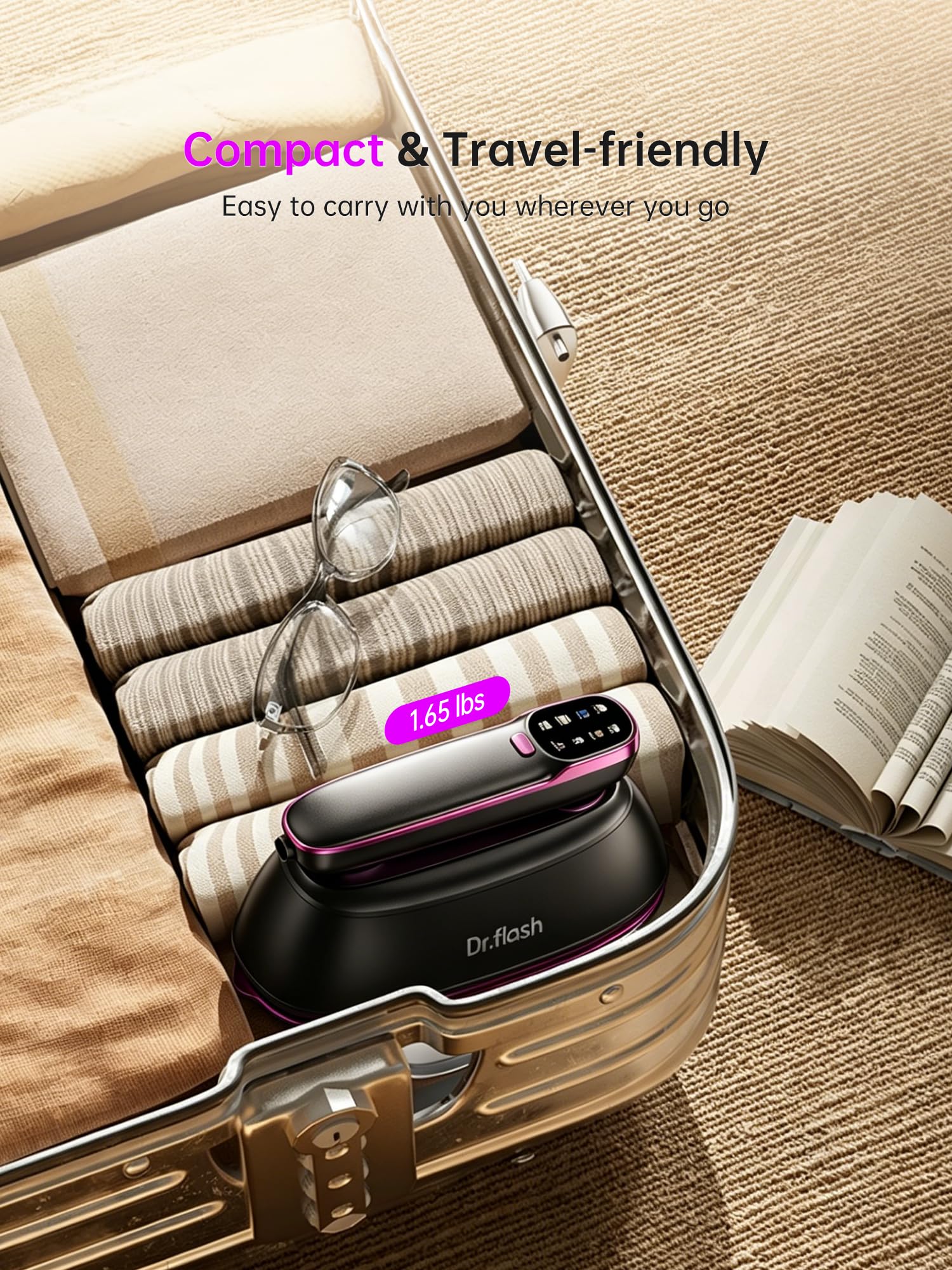 DRFLASH 2-in-1 Steamer & Travel Iron - Wrinkle-Free! -8