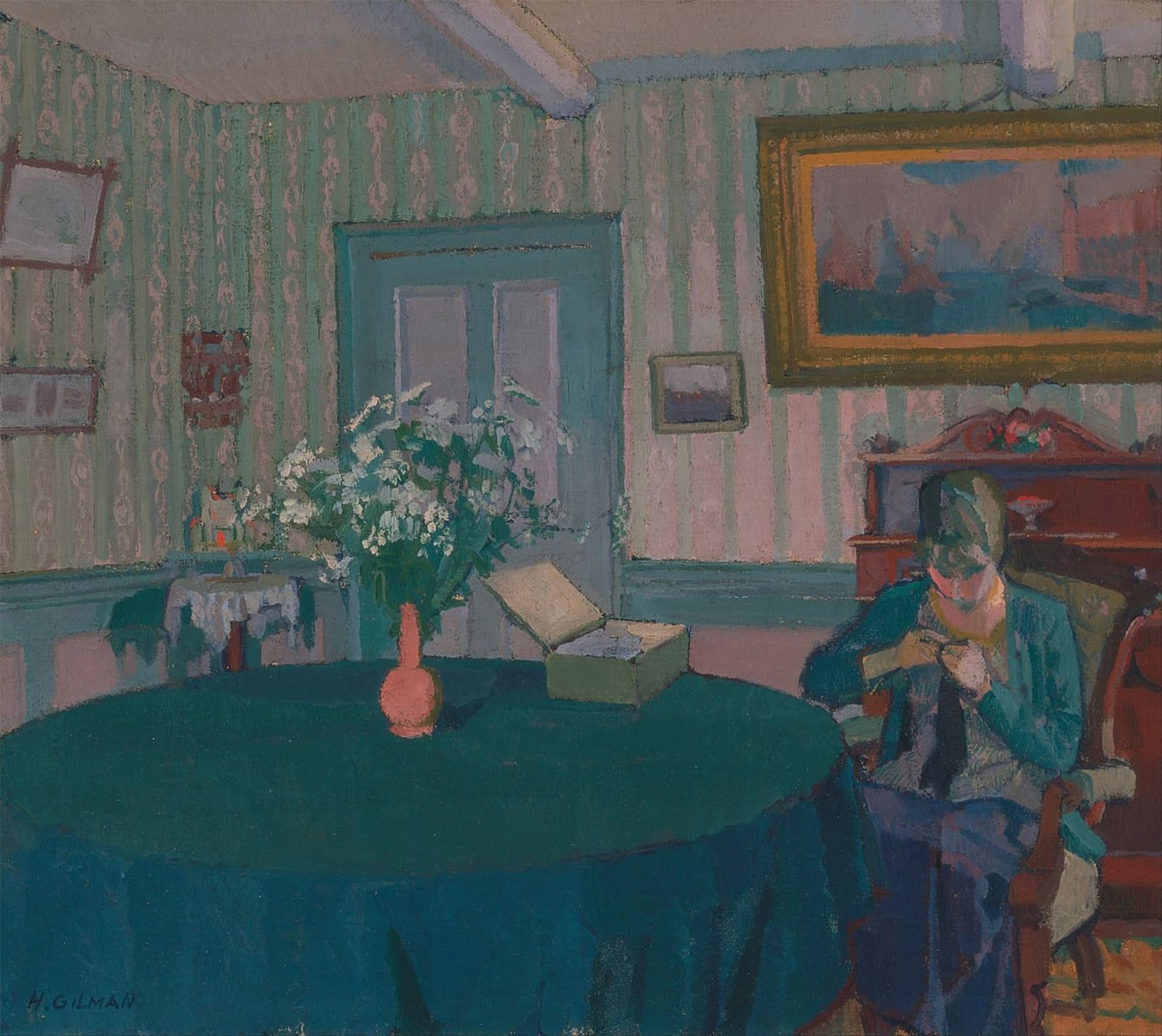 POSTERIIk Famous Animal Posters Vintage Picture Sylvia Darning by Harold Gilman Modern Wall Decor for Home Decor 60x90cm
