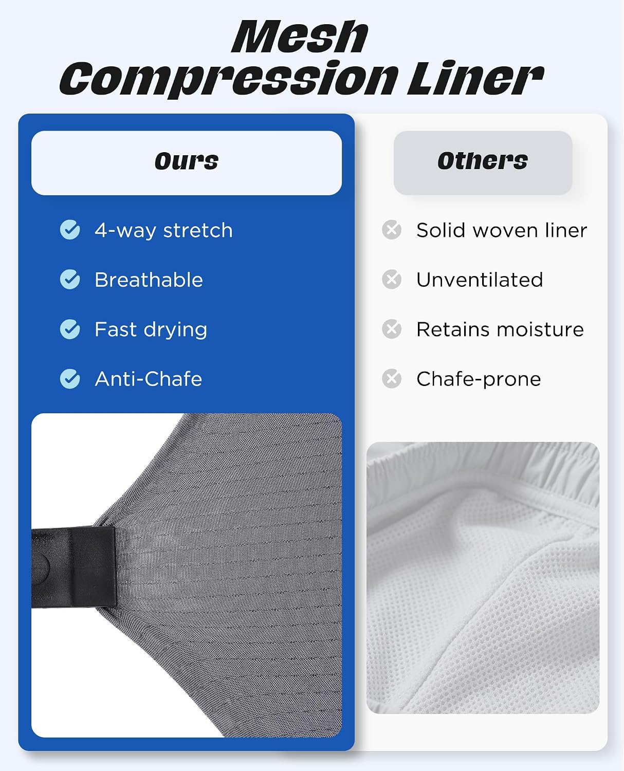 Mens Swim Trunks 7 Inch Quick Dry Compression Liner Swim Shorts
