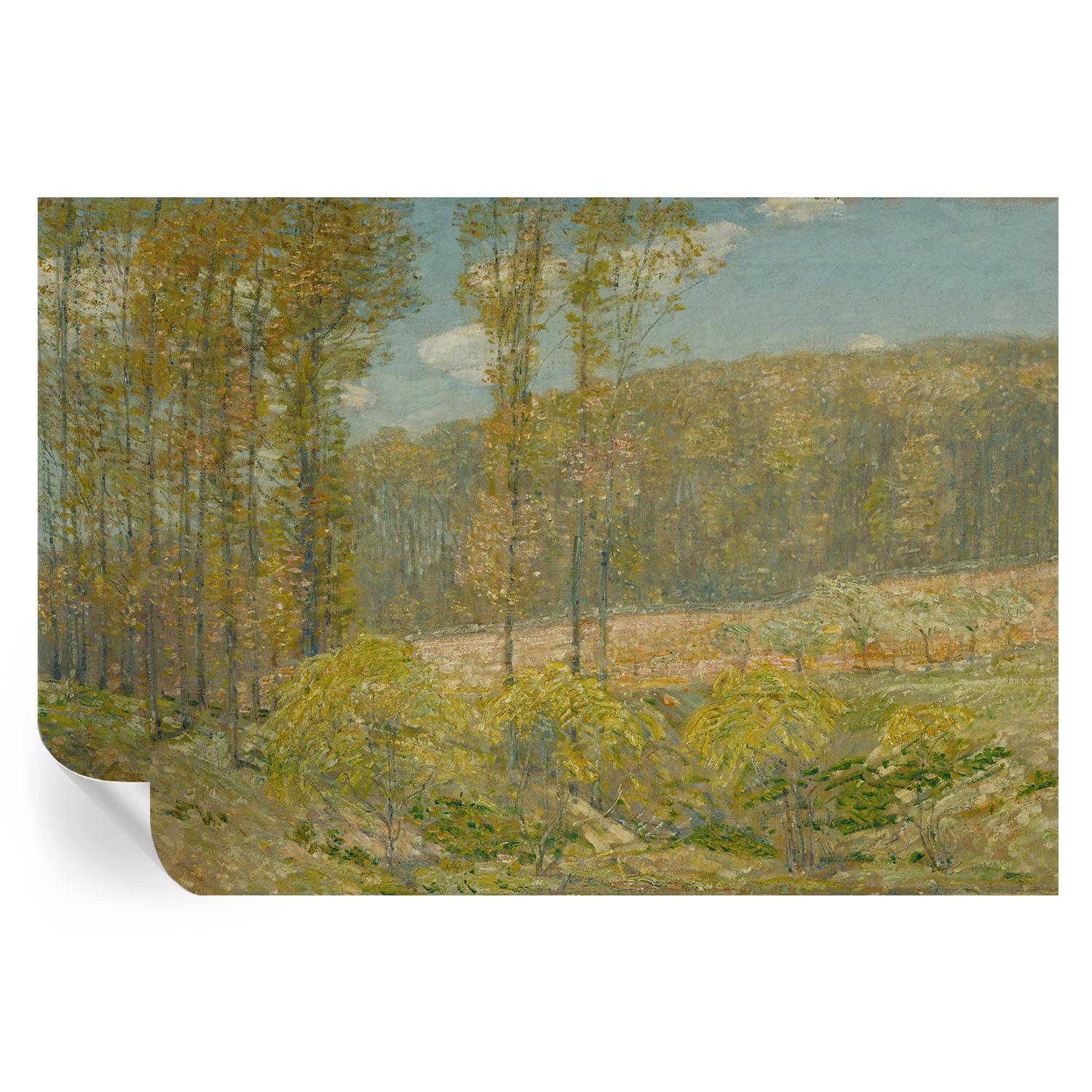 Vinilos decorativos de paisaje forestal y papel pintado autoadhesivo 152x104 cm para pared