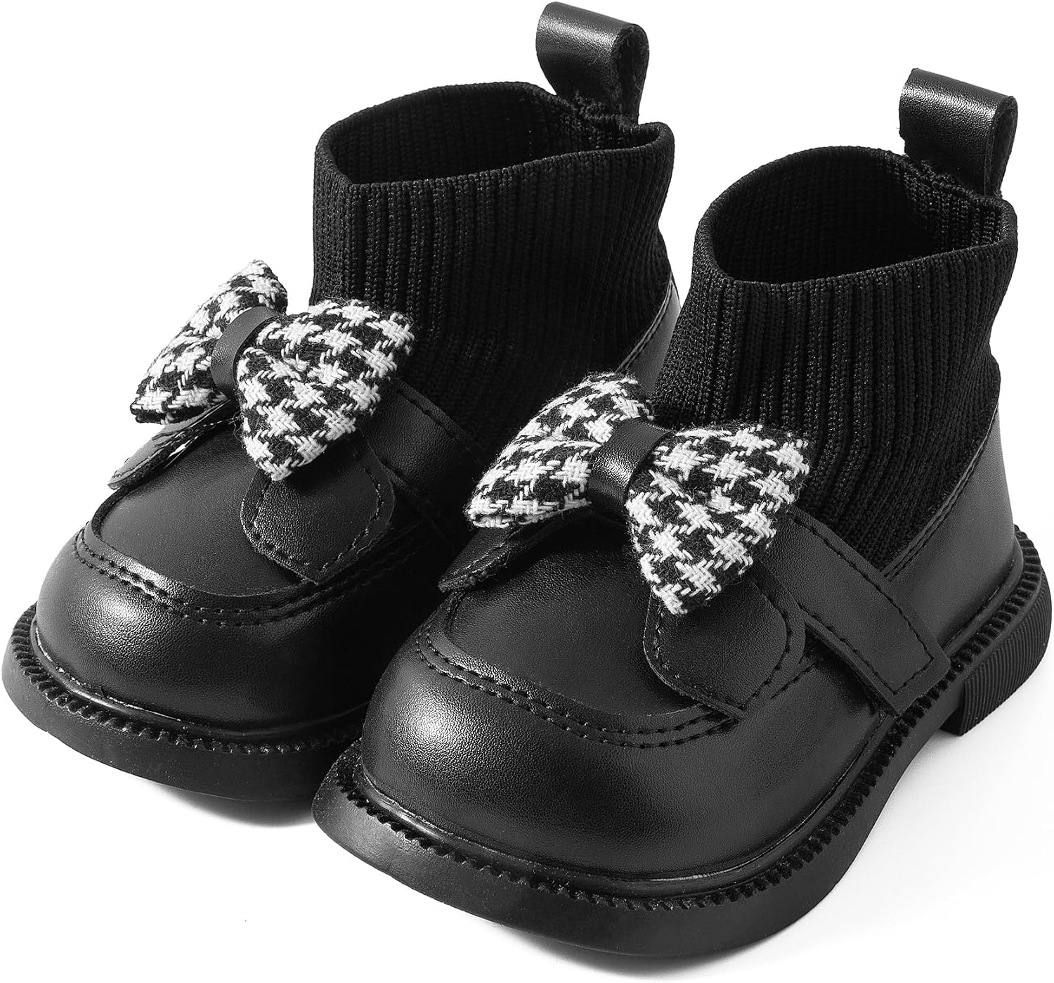 Jastore Baby Girls Bowknot Boots Unisex Walking Shoes First Step Walker Boots