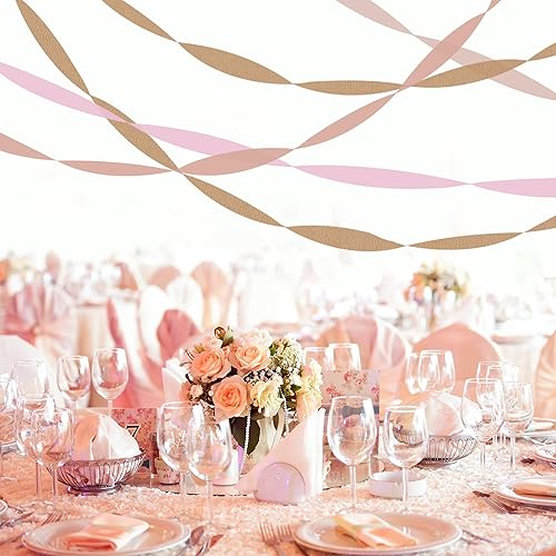 Vista 19 de 8 rollos de serpentinas de papel crepé doradas, decoración de fiesta de Año Nuevo, graduación, Navidad, arco iris, suministros de bricolaje