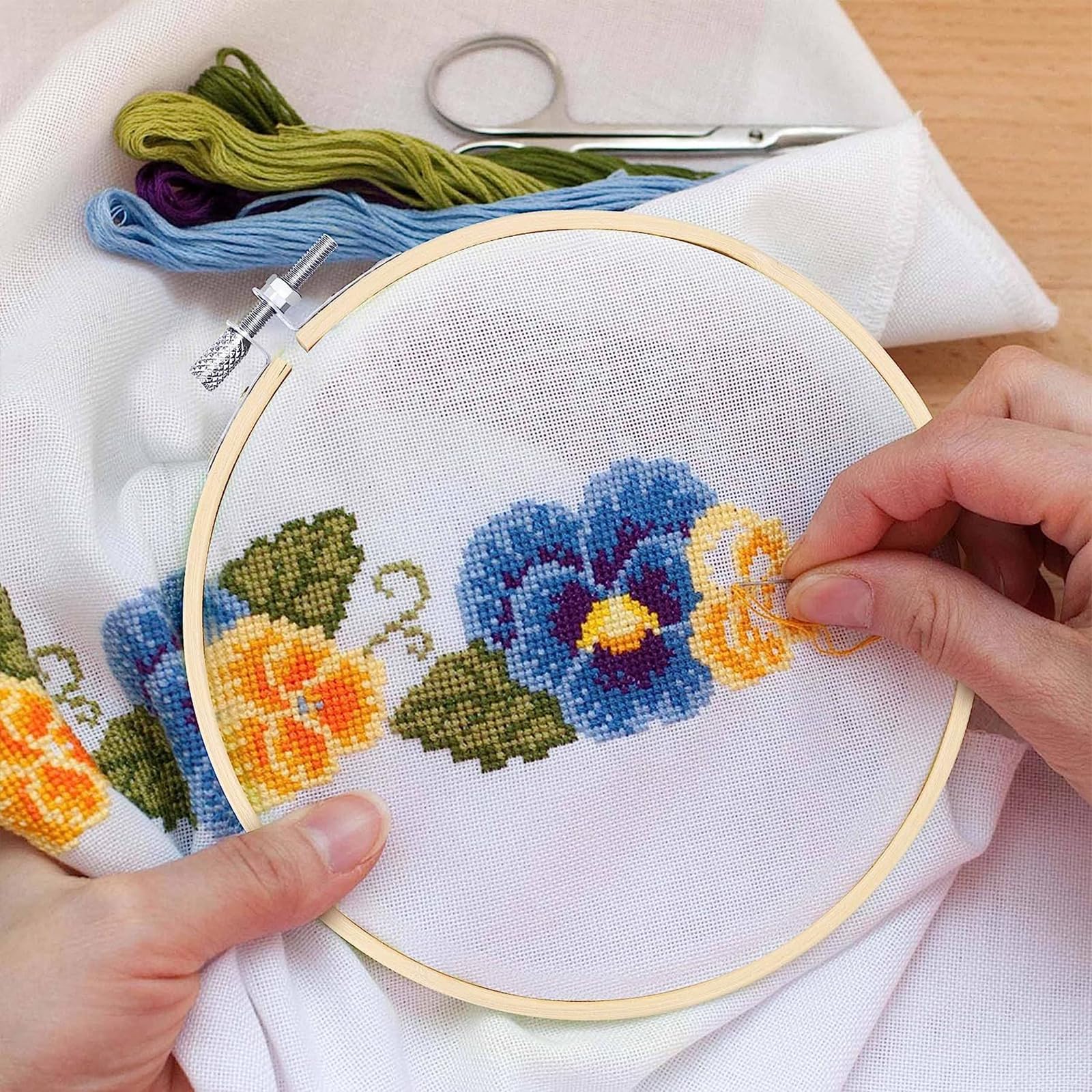 12 Gomitoli Di Filo Da Ricamo In Cotone Egiziano – 8m L'uno Per Punto Croce E Braccialetti (tonalità Nude) - 3