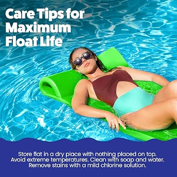 TRC Recreation Foam Swimming Pool Float, Floating Water Lounger, Splash 1.25