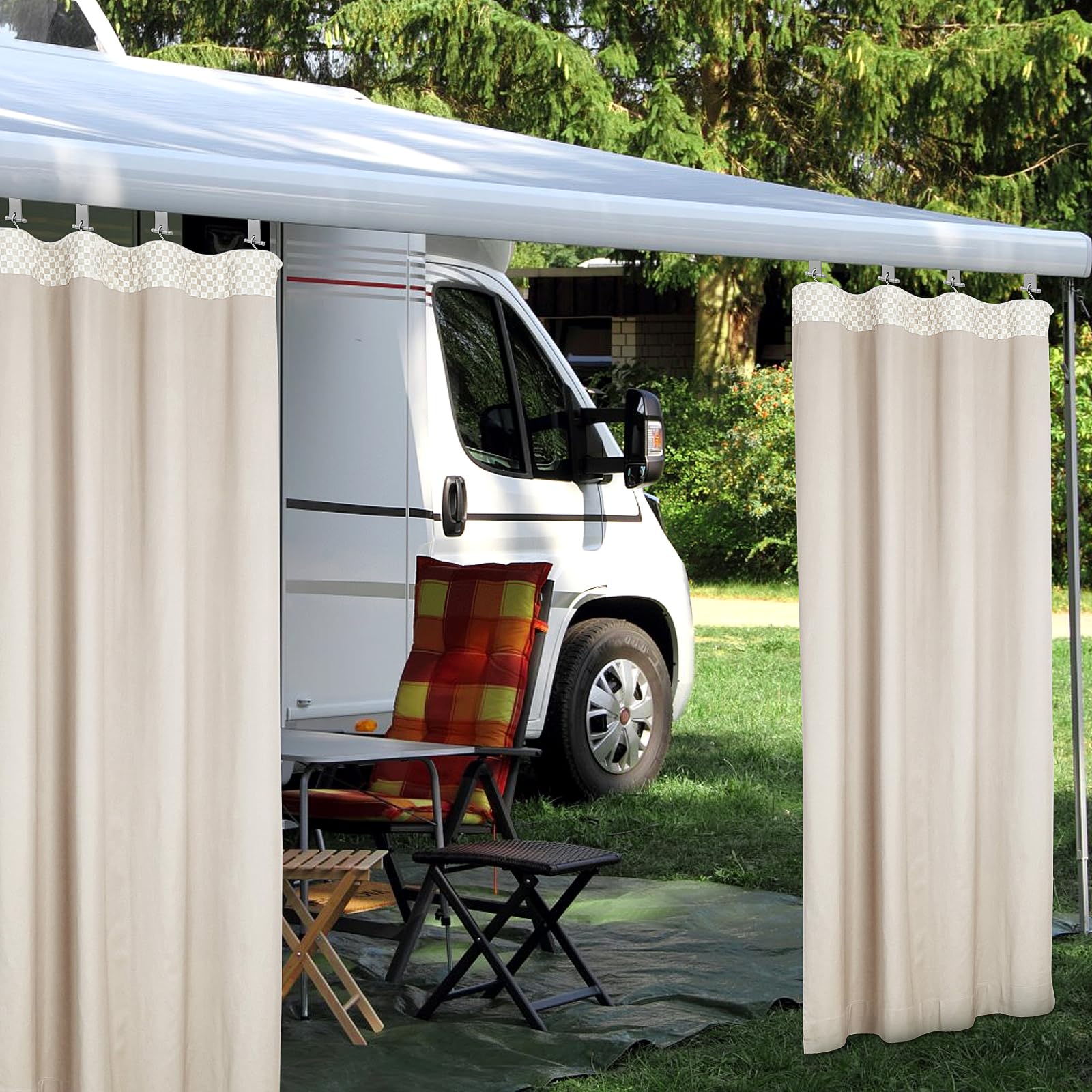 Homgaty Kederleiste Haken, 16 Set RV Markisenhaken für Kederschiene 5/6mm und 7/8mm, Camping Markisen Haken Kederschiene Zubehör für Wohnmobil, Wohnwagen, Camping Zelt Auto & Motorrad