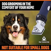 Vista 6 de Professional Dog Grooming Clippers for Thick Coats - Shears Heavy Duty Hair Cutting Kit - Large Dog Shaver Set - Pet Trimmer for XL Large Dogs