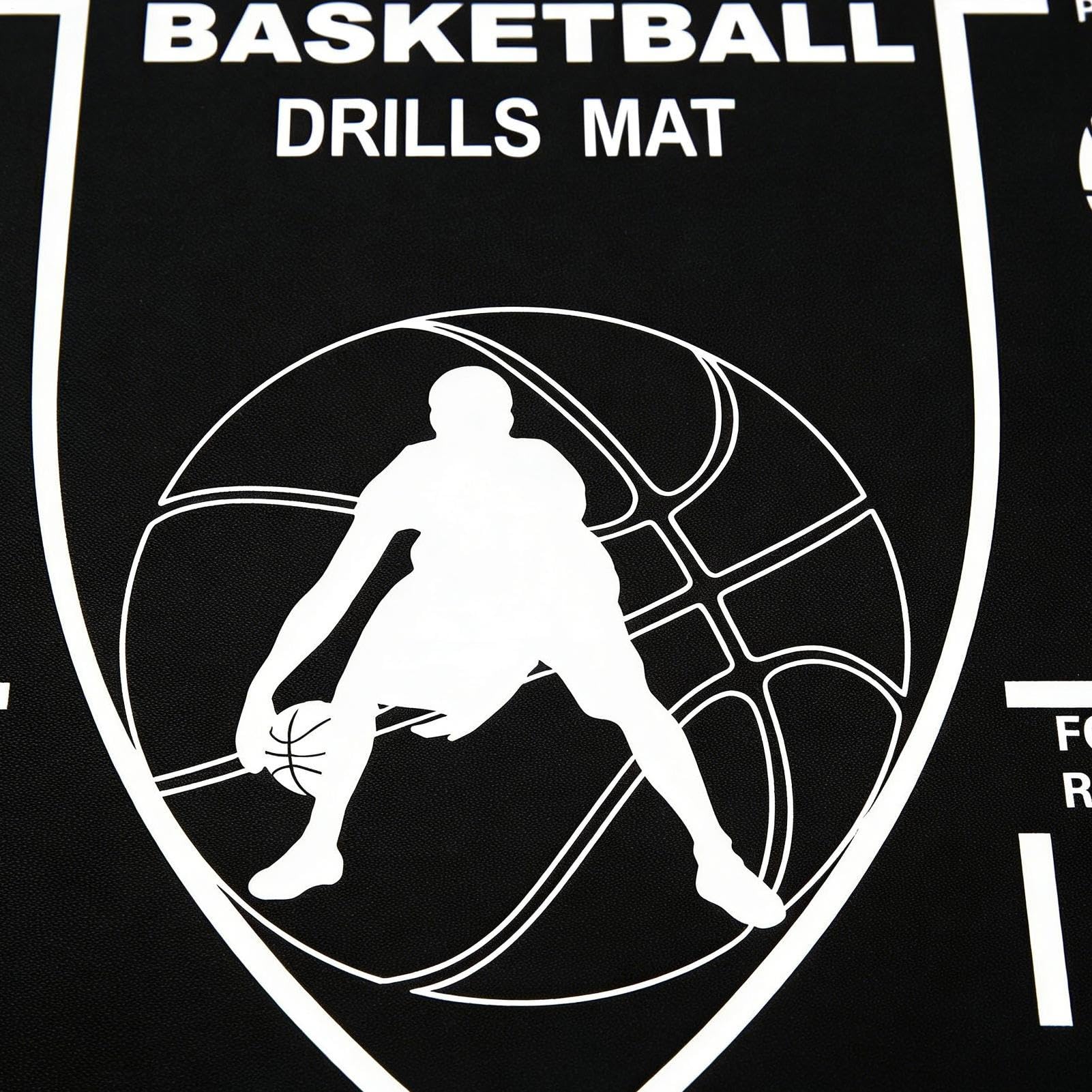 Alfombra Entrenamiento Baloncesto, Base Entrenadora De Agilidad Antideslizante Y Silenciosa, Alfombra de Entrenamiento Antideslizante, Entrenador de Baloncesto Portátil para Niños Jóvenes Adultos Uso