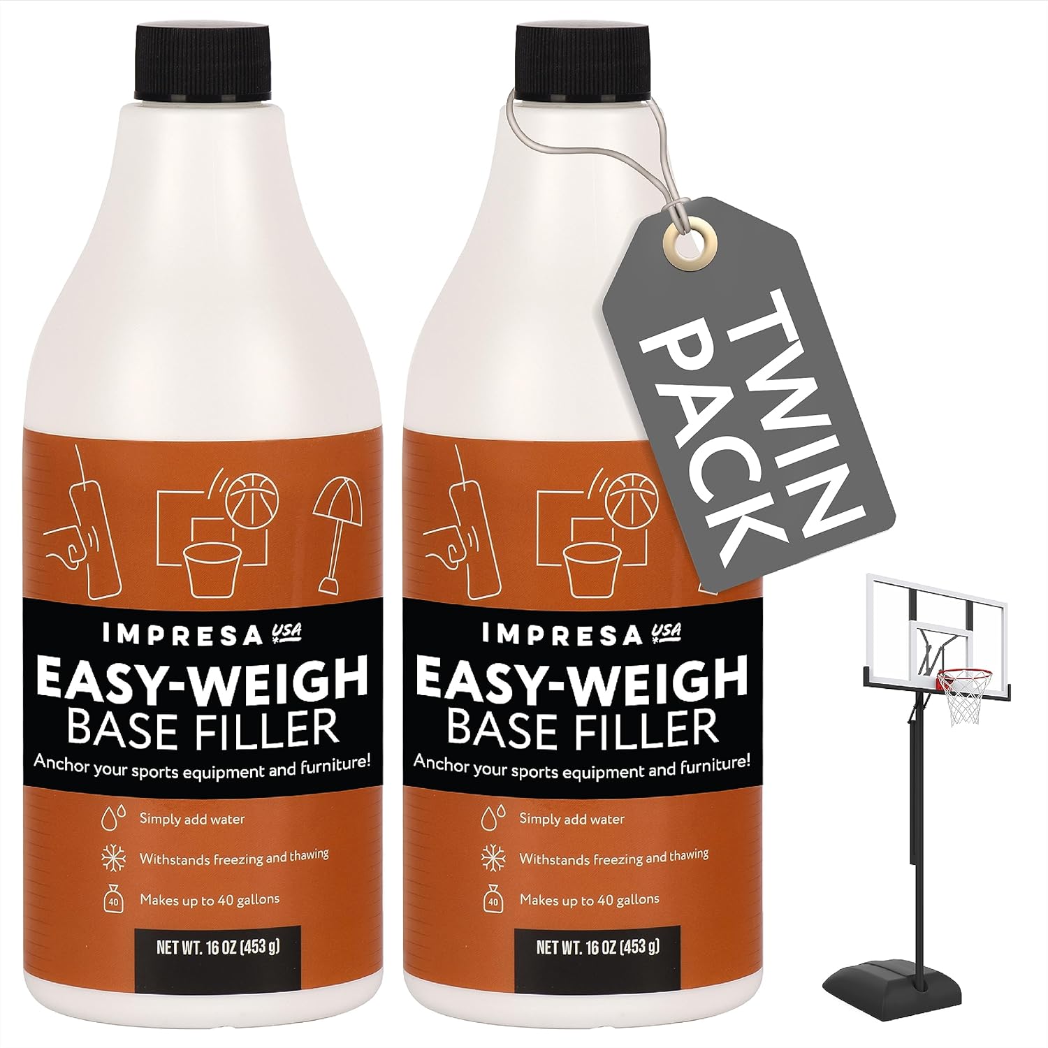 IMPRESA [2 Pack Polymer to Replace Sand for Punching Bag