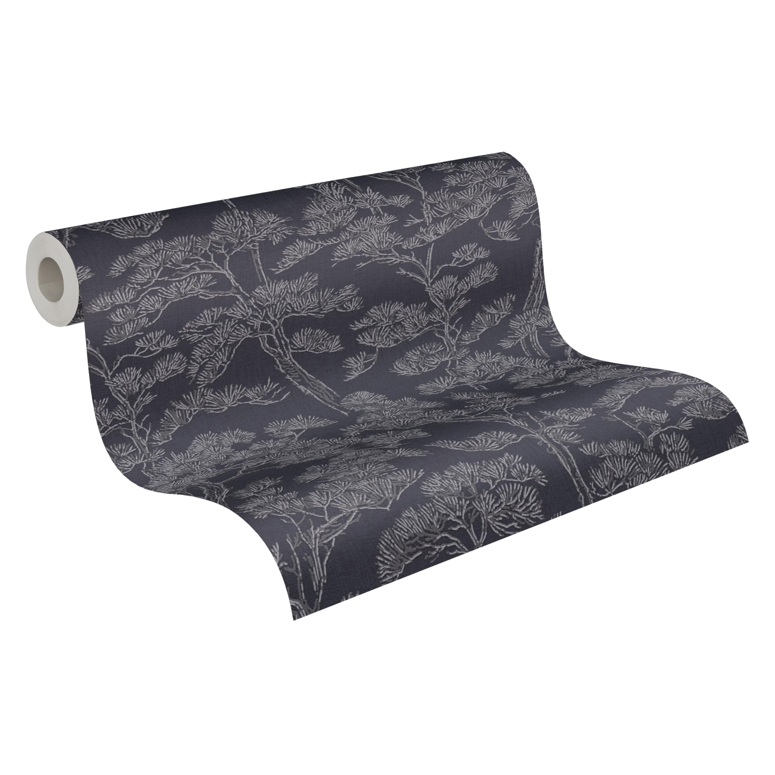 Papel pintado TNT floral azul livingwalls con ramas de árboles