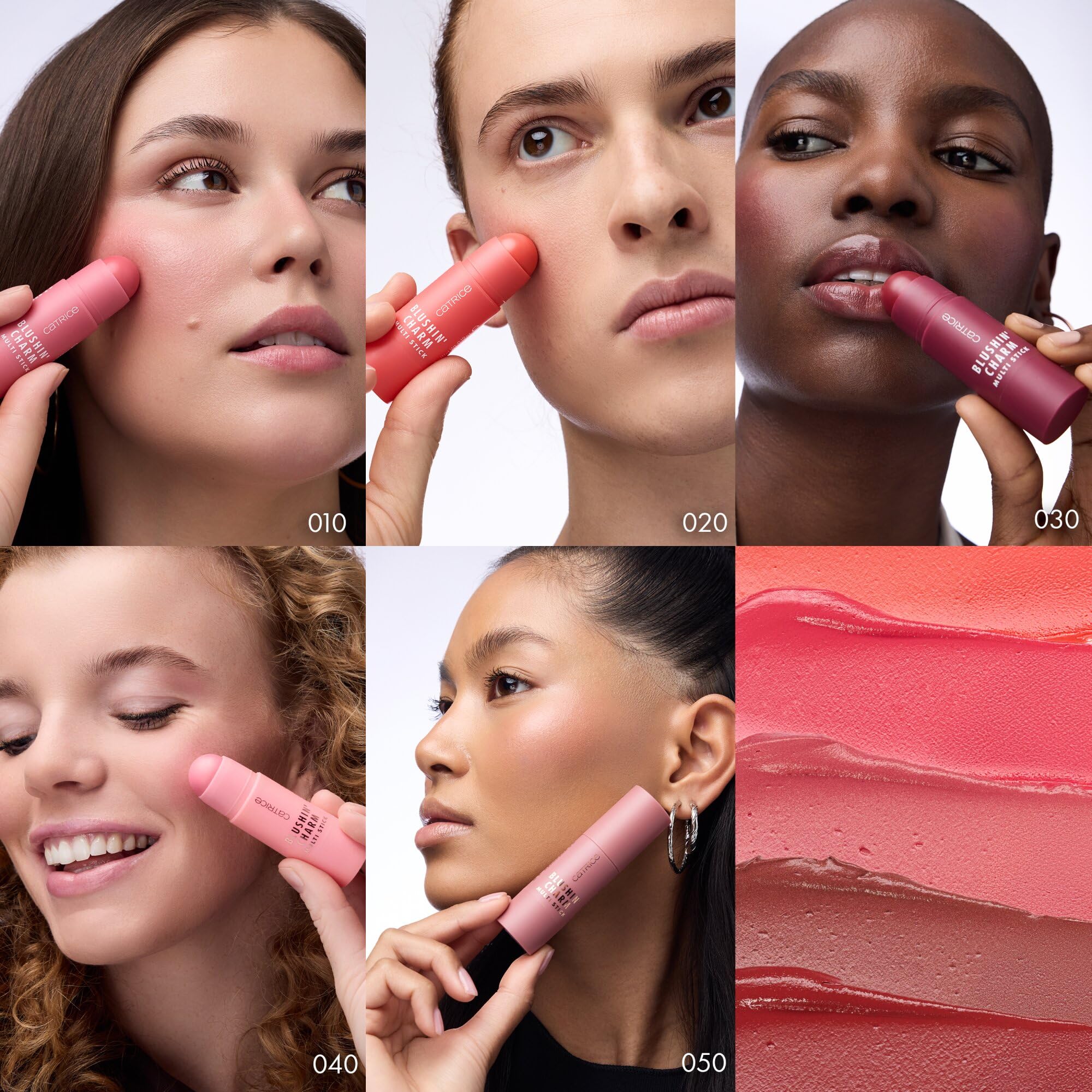 Catrice Blushin' Charm Multi Stick 040 | Natychmiastowe efekty, sztyf do pysku, kremowy, połysk, do wszystkich odcieni skóry