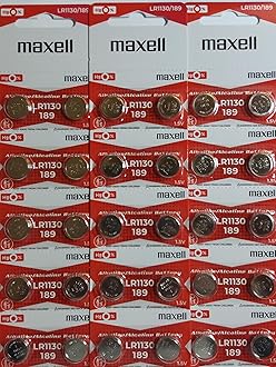 Genuine Maxell LR1130 Alkaline 1.5v Cell Button Battery x 30