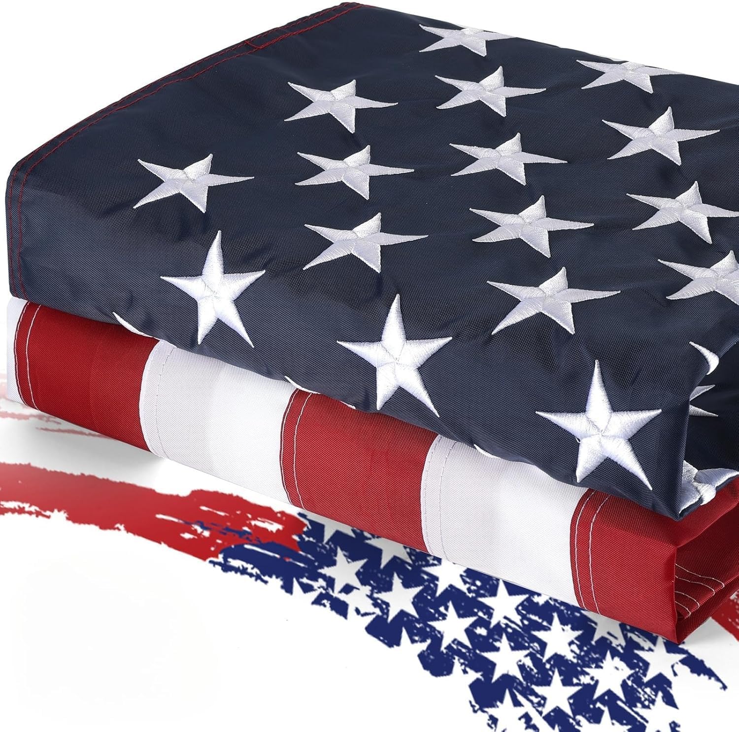 3x5 American Flags for Outside – USA Flag with Embroidered Craftsmanship, Durable & Fade-Resistant for All Weather